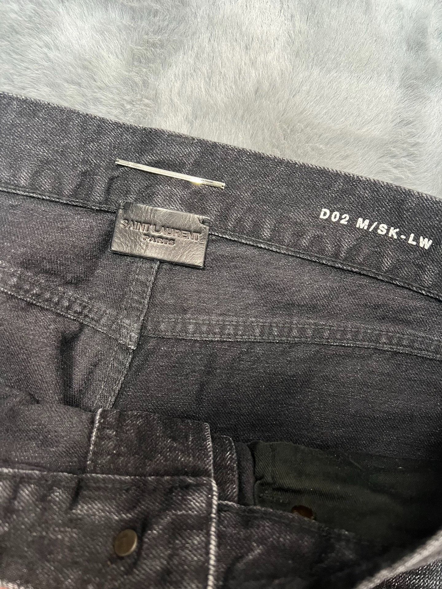 Saint Laurent Paris Saint laurent Carbon black patched jeans 2501-Nextarrow Size US 31 - 3 Thumbnail