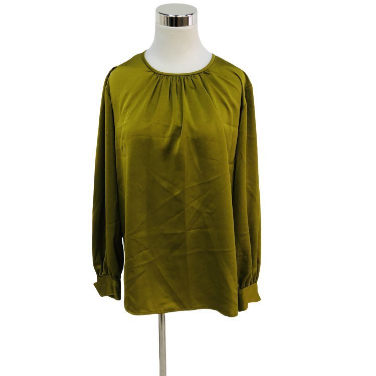 Yves Saint Laurent Yves Saint Laurent Olive Green Blouse Size M Size M / US 6-8 / IT 42-44 - 1 Thumbnail