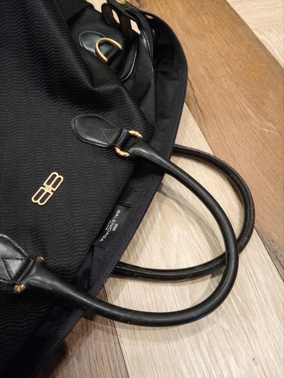 Balenciaga VINTAGE BALENCIAGA BOSTON BAG - BLACK Size ONE SIZE - 19 Thumbnail