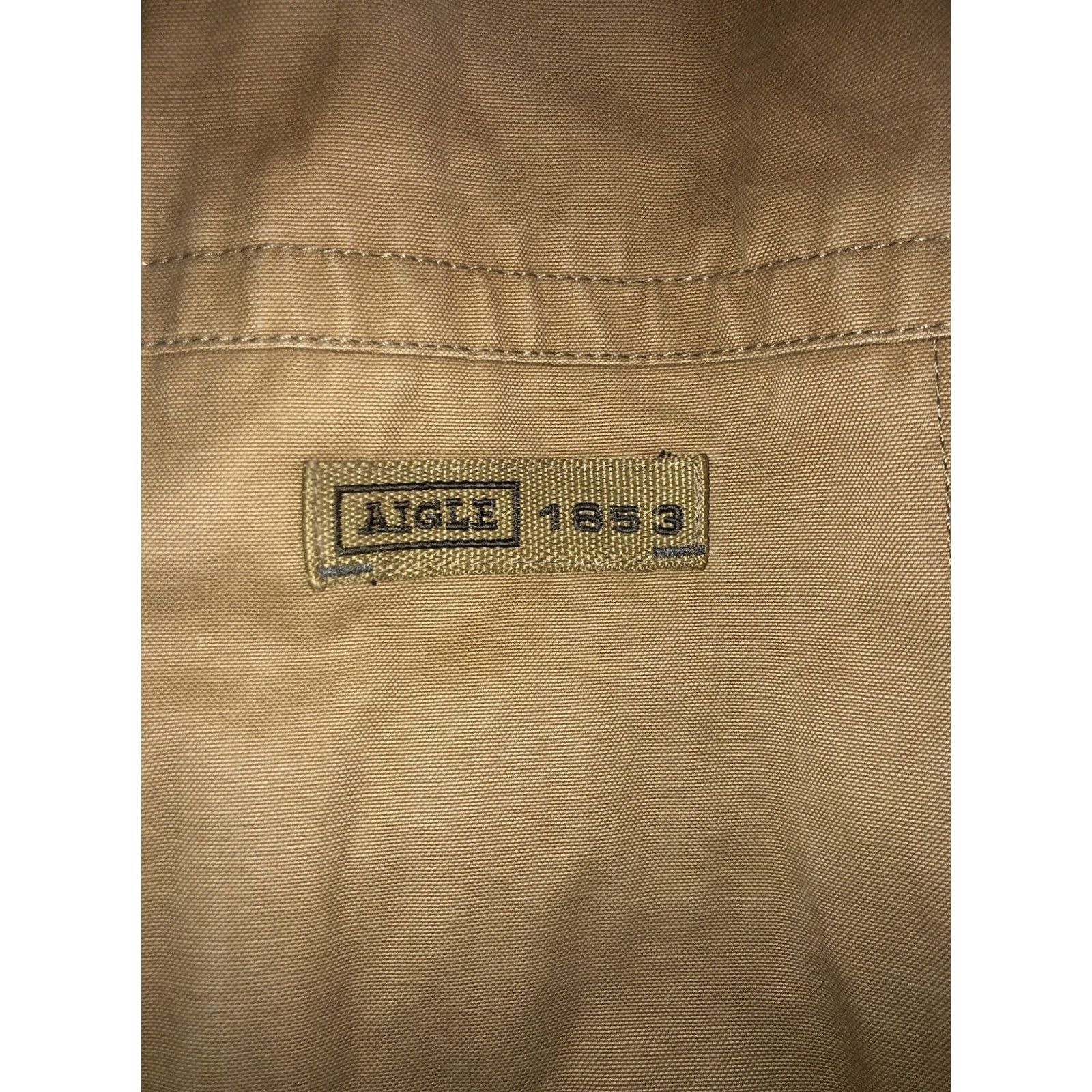 Aigle VINTAGE Aigle Khaki Men’s Coat Size XLarge Padded Military Heavy Winter Warm Jacket Tan Beige Size US XL / EU 56 / 4 - 2 Thumbnail