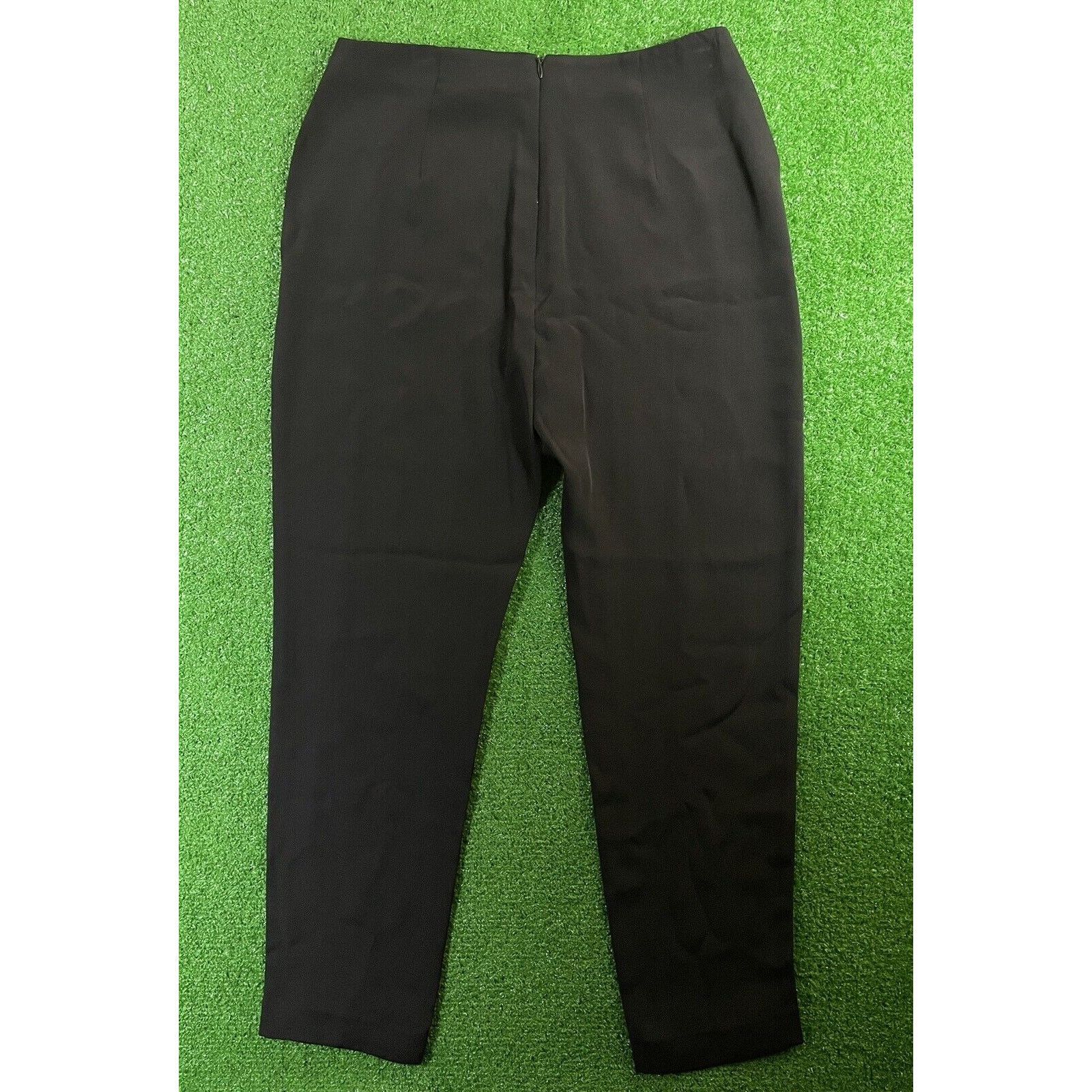Ralph Lauren Vintage Ralph Lauren Purple Label Silk 8 Black 27 Pants USA Size 30" / US 8 / IT 44 - 5 Thumbnail