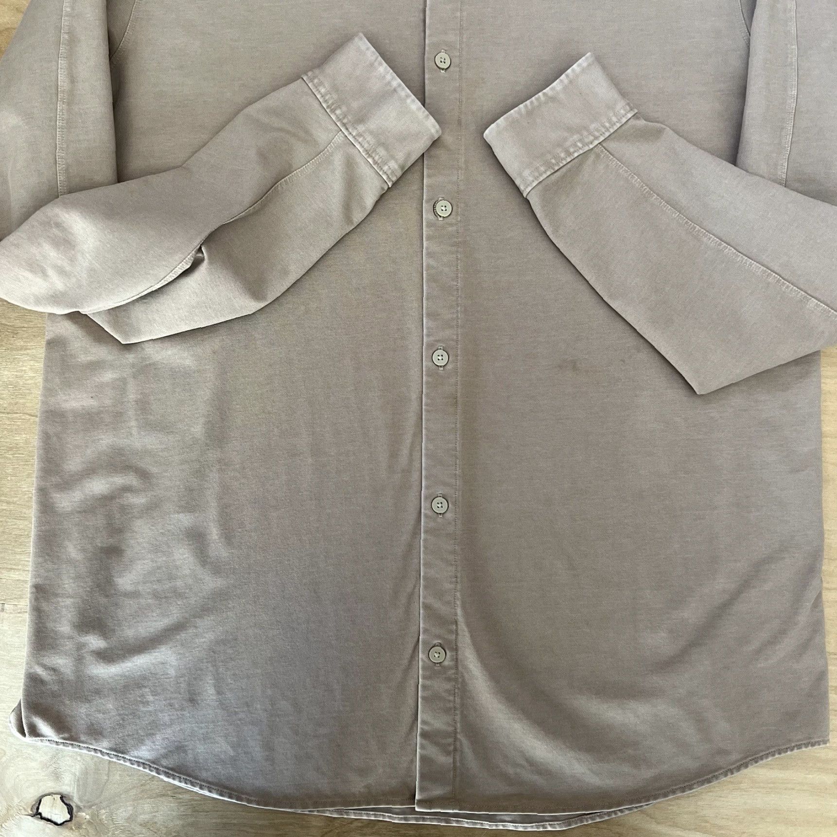 Lululemon Lululemon Button Down Shirt XL Brown Lightweight Cotton Workwear Mens Regular Long Sleeve Button-Up Tie-Dye? (Note: No new info; reorder for clarity) Size US XL / EU 56 / 4 - 6 Thumbnail