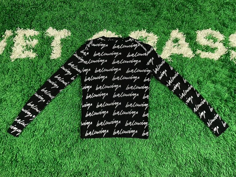 Balenciaga Balenciaga Cursive Bullet Screen Knitted Sweater Size US S / EU 44-46 / 1 - 2 Thumbnail