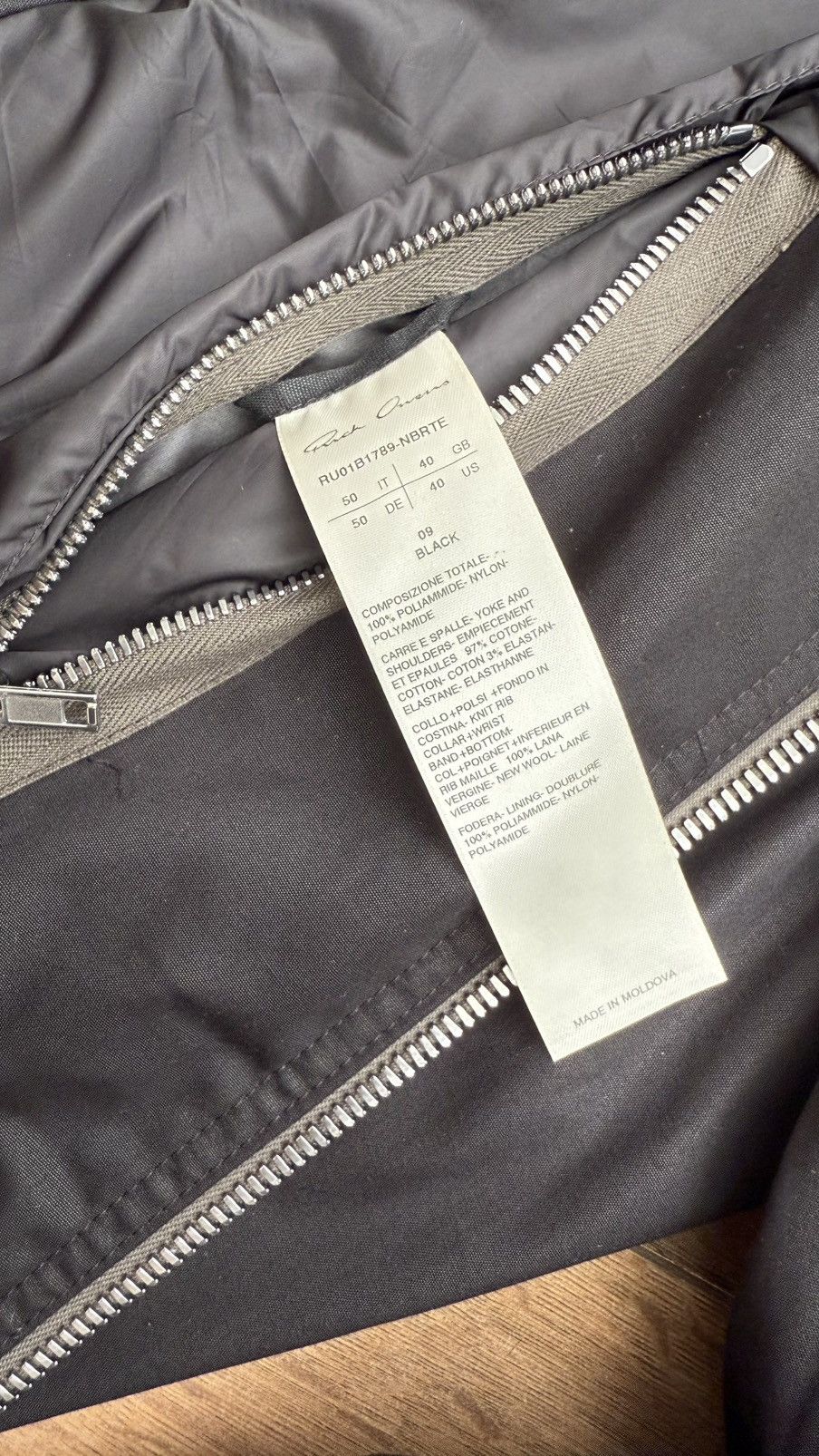 Rick Owens Rick Owens FW21 Gethsemane Girdered Black Bomber Pad Jacket Size US M / EU 48-50 / 2 - 5 Thumbnail