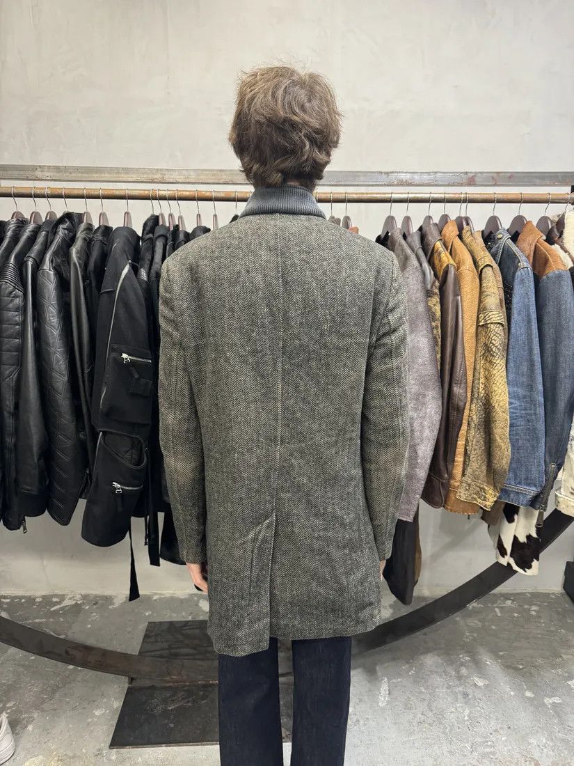 Emporio Armani × Vintage AW2009 Emporio Armani Raw Wool Grey Long Coat Size US M / EU 48-50 / 2 - 5 Thumbnail
