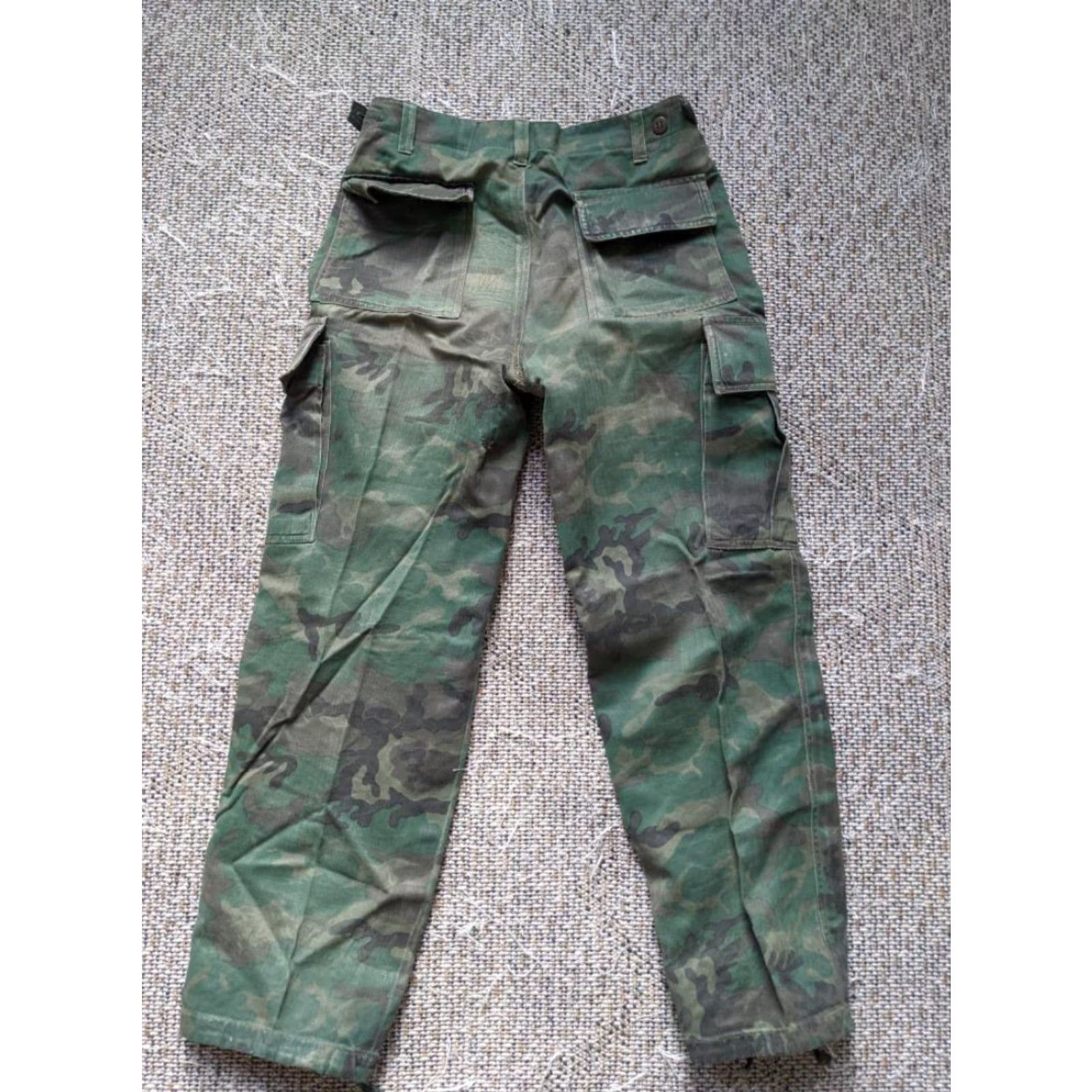 Denime VINTAGE Army Denim Pants, HERRINGBONE Camouflage WW2 30x30 Denim Pants Mens Camouflage Pattern 30x30 Size US 30 / EU 46 - 6 Thumbnail