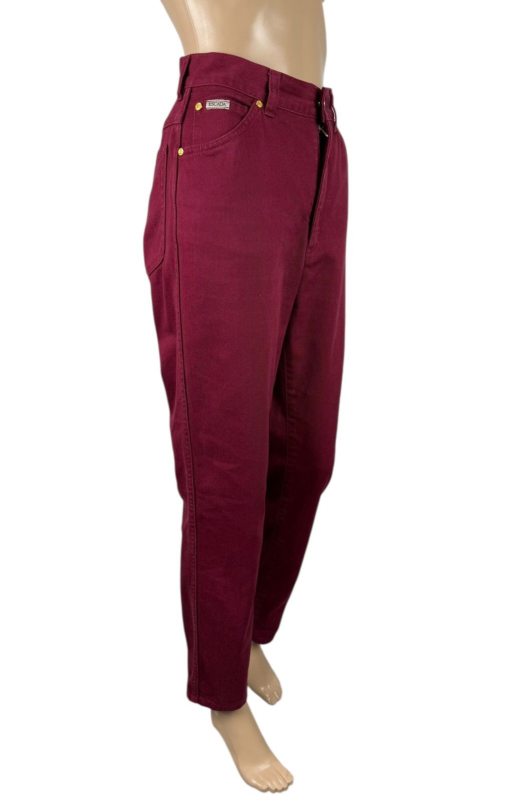 Escada Esacada Margaretha Ley Vintage Jeans Bordeaux size DE36 IT40 Size 27" / US 4 / IT 40 - 3 Thumbnail