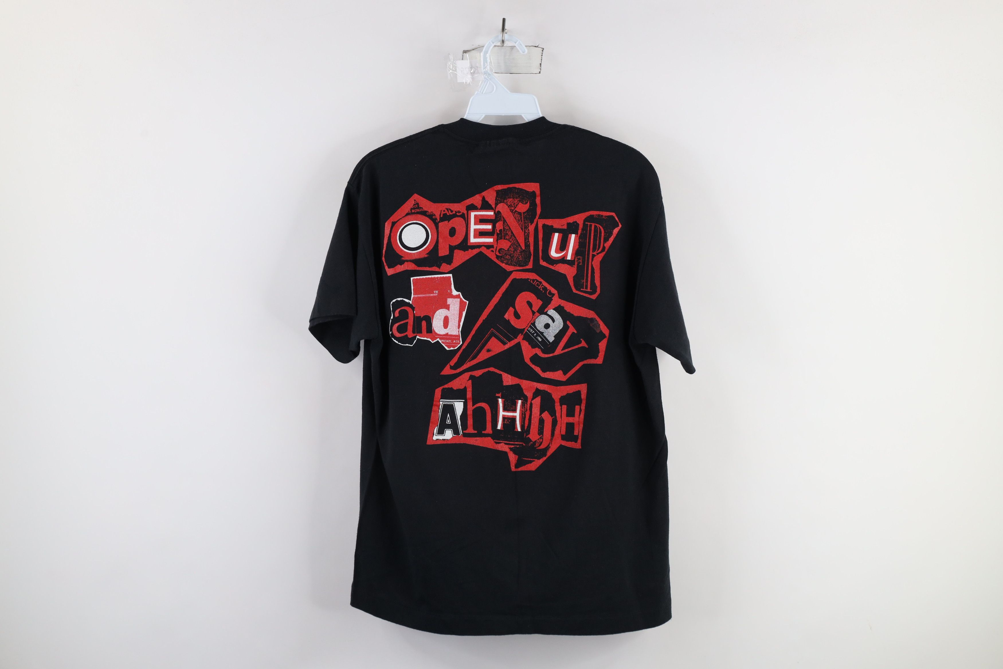 Vintage Vintage 80s Up and Say Ahh Tour PoisonBand T-Shirt Black USA Size US L / EU 52-54 / 3 - 9 Thumbnail