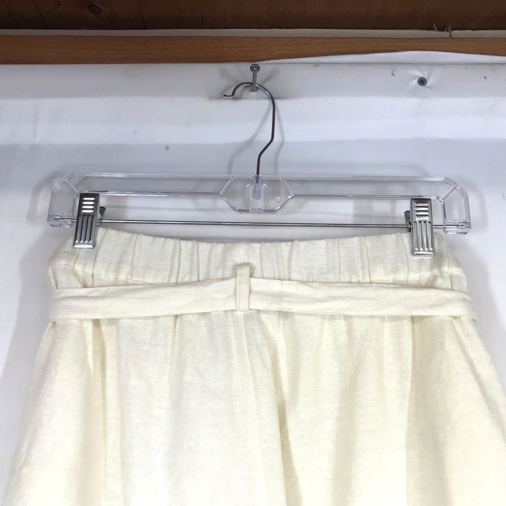 Lucky Brand LUCKY BRAND Women's L Beige LINEN BLEND BELTED SHORTS Size 36" / US 14 / IT 50 - 5 Thumbnail