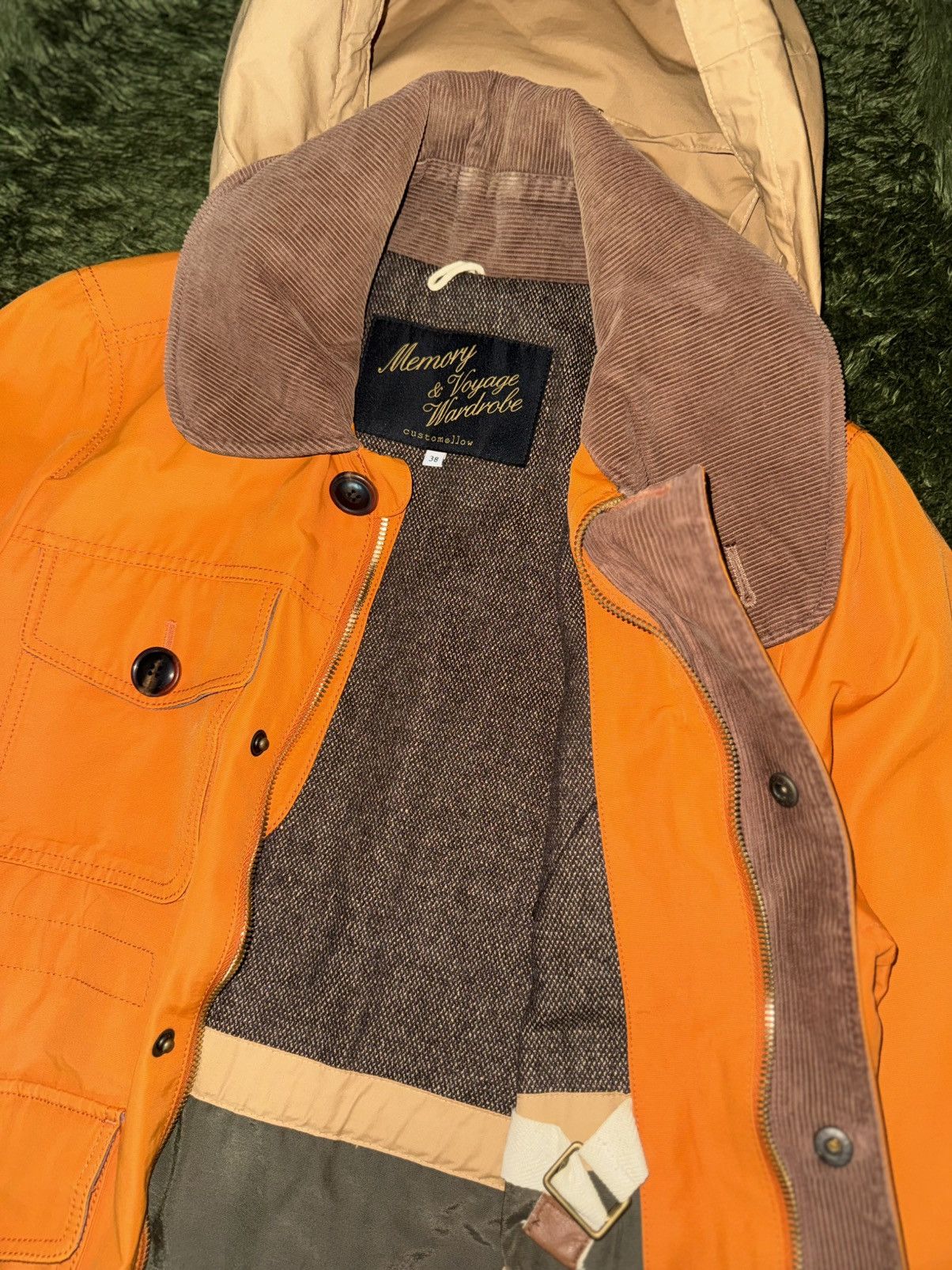 Japanese Brand [38] Customellow MVW Corduroy Collar Hunting Jacket Orange Size US M / EU 48-50 / 2 - 6 Thumbnail