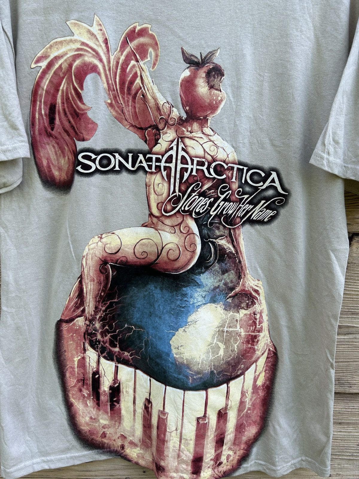 Band Tees Vintage Sonata Arctica Stones Grow Her Name 2012 AOP Tee Size US L / EU 52-54 / 3 - 2 Thumbnail