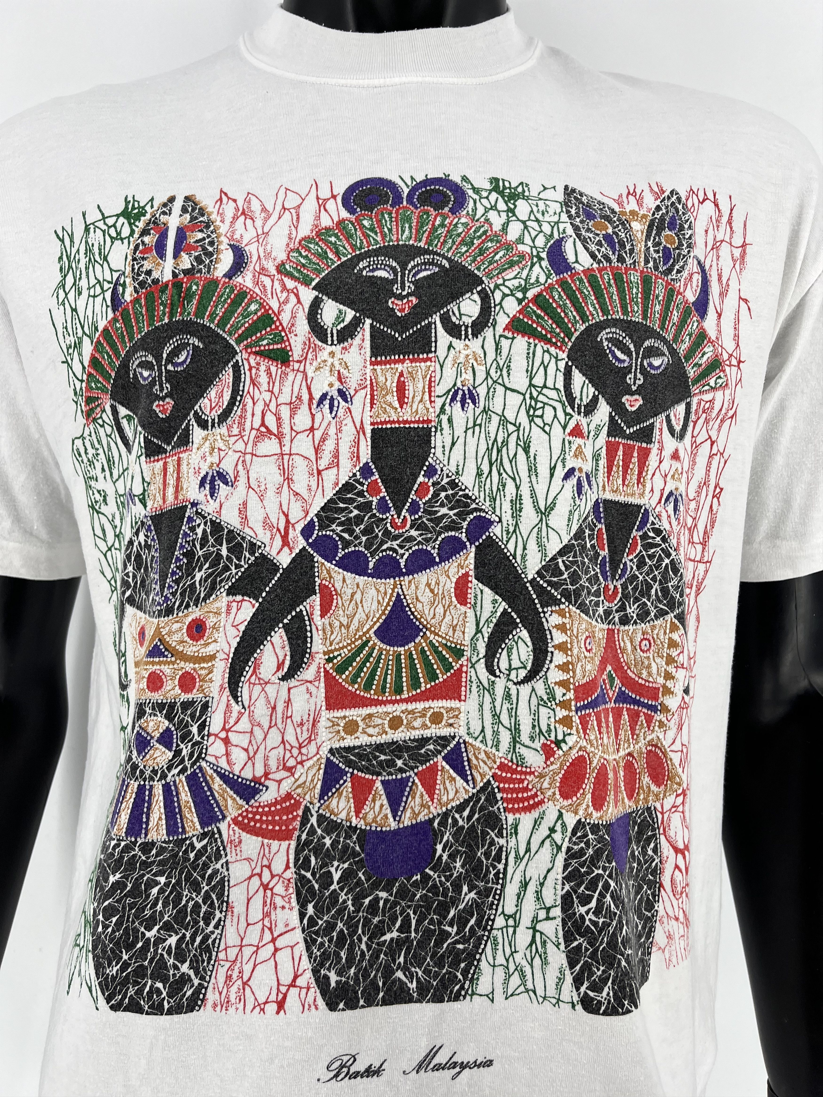 Japanese Brand × Vintage Batik Malaysia Artistic Scenic Malaysia 90s Travel Tee Size US M / EU 48-50 / 2 - 3 Thumbnail