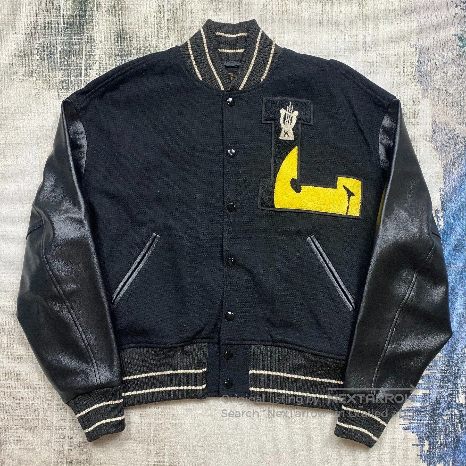 Kapital Kapital Hirata And Hiroshi Split Leather Baseball Coats . Size US S / EU 44-46 / 1 - 1 Thumbnail