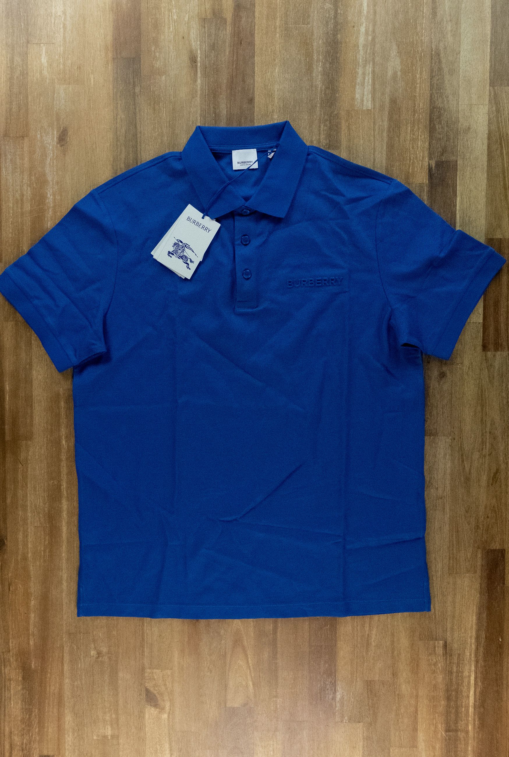 Burberry BURBERRY Hartford dark ocean blue polo shirt XL q Size US XL / EU 56 / 4 - 1 Thumbnail