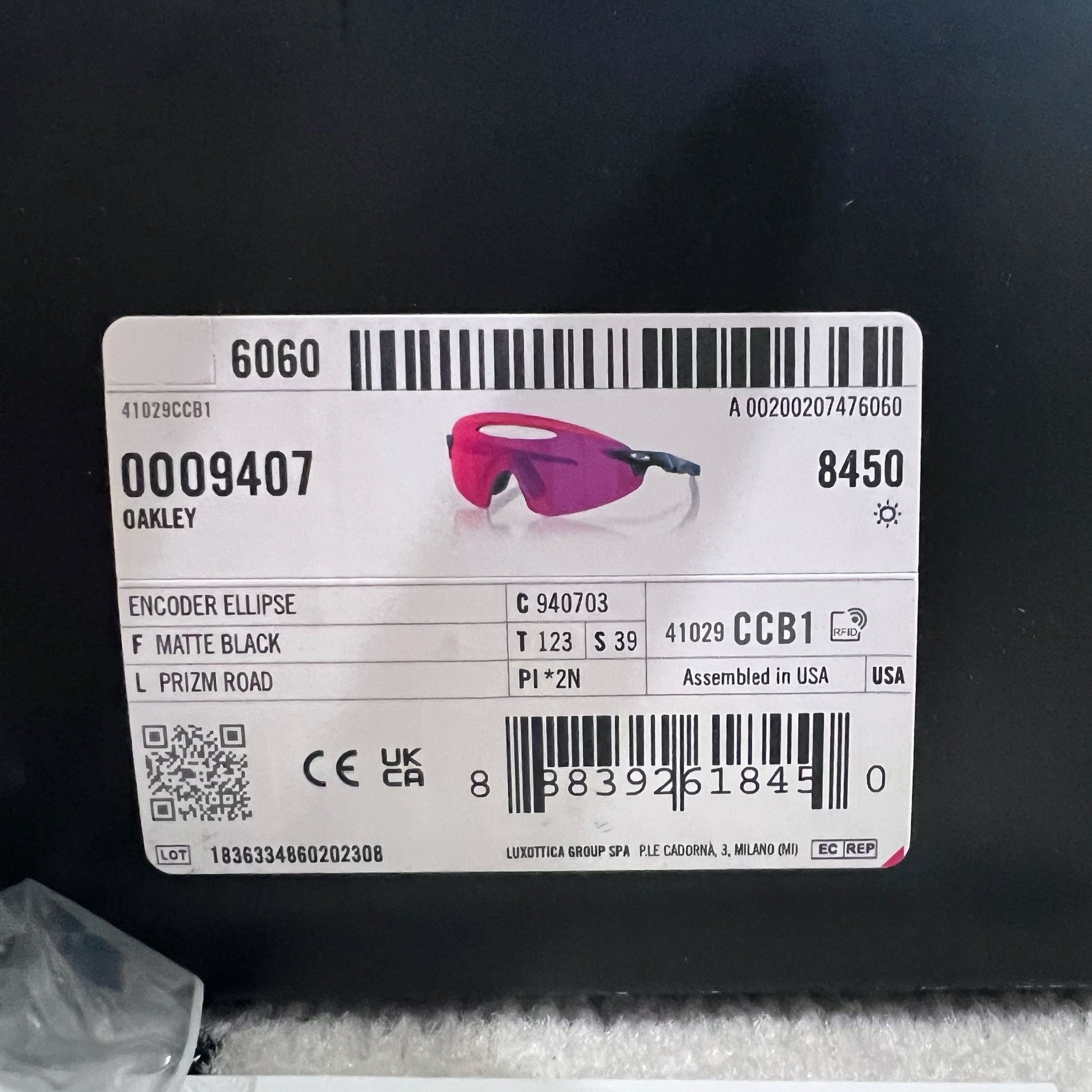 Oakley Oakley Encoder Ellipse Prizm Road Biking Sunglasses Size ONE SIZE - 10 Thumbnail