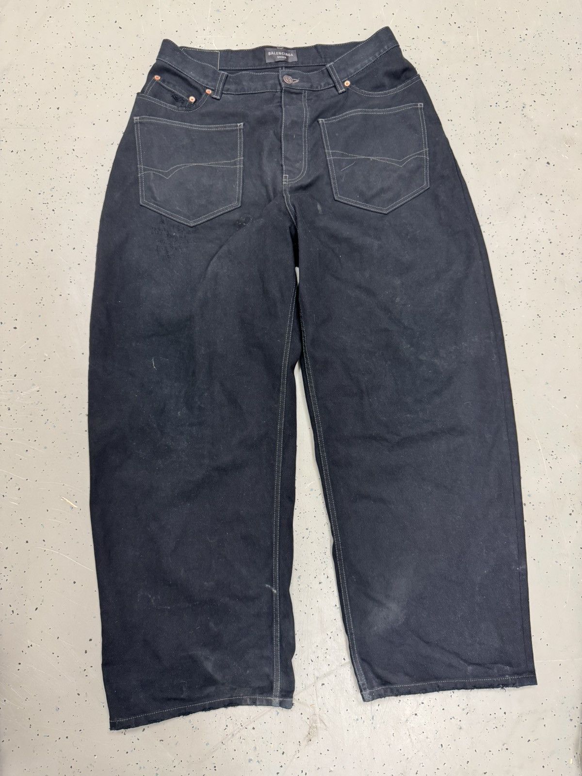 Balenciaga Balenciaga baggy jeans front pockets Size US 31 - 1 Thumbnail