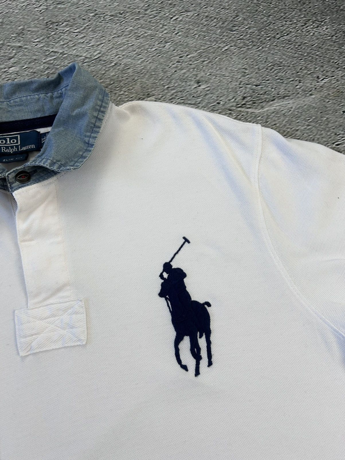 Ralph Lauren Chief Keef Polo Ralph Lauren vintage white big pony Size US XL / EU 56 / 4 - 4 Thumbnail