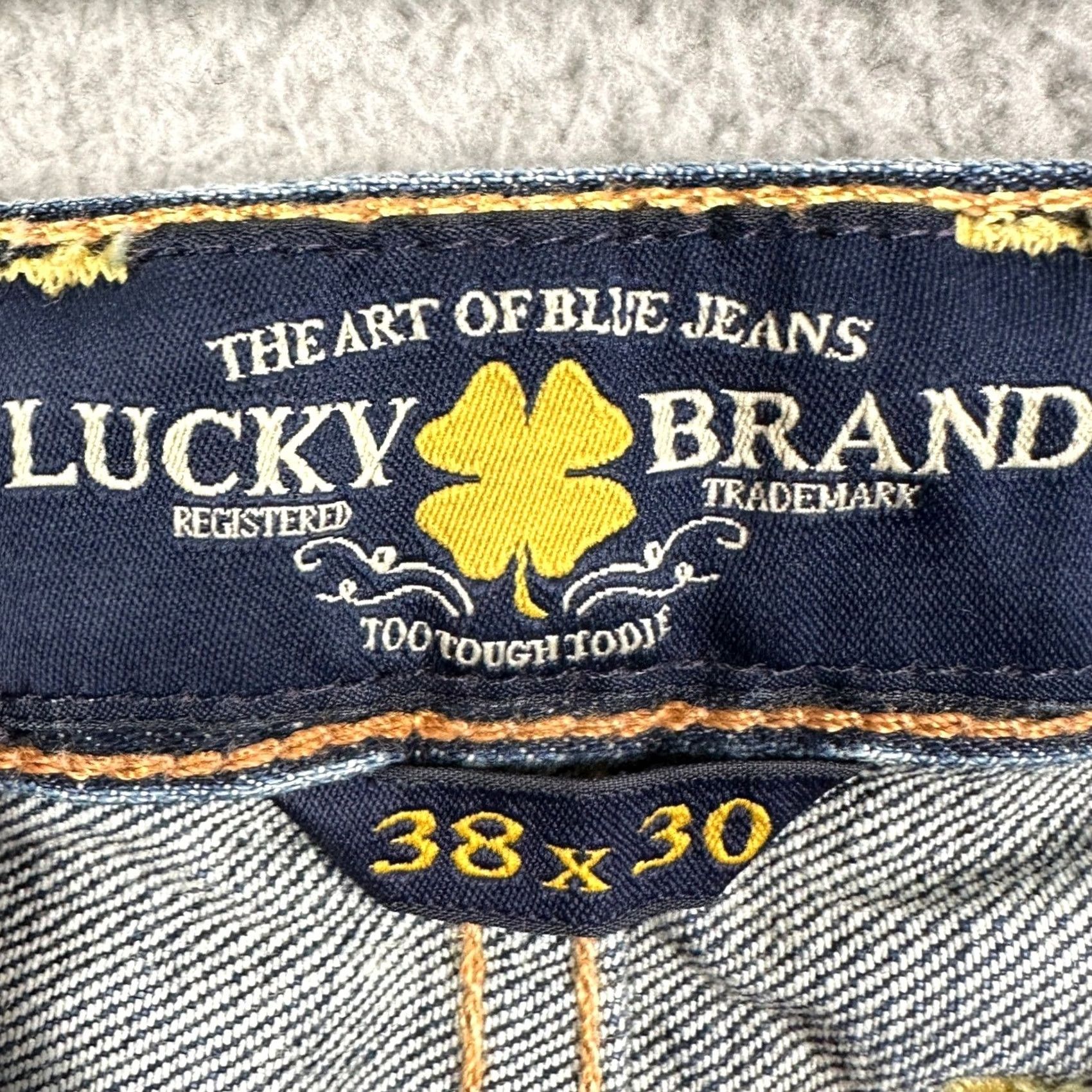 Lucky Brand Lucky Brand 121 Heritage Slim Jeans Mens 38X30 Blue Button Fly Denim Straight Slim 5-Pocket Modern Casual Menswear Size US 38 / EU 54 - 3 Thumbnail