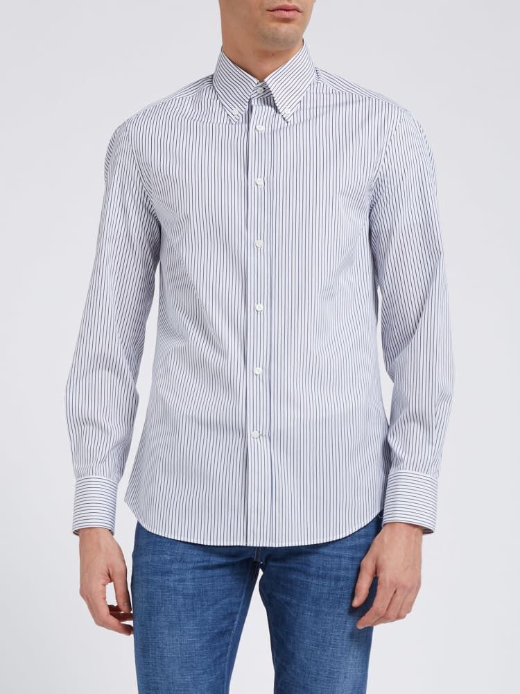 Brunello Cucinelli o1w1db10924 Shirt in Open White Size US XXL / EU 58 / 5 - 1 Preview