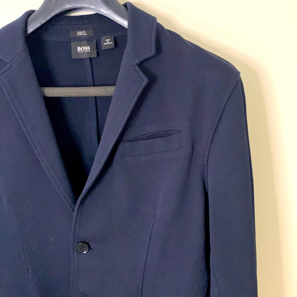 Hugo Boss BOSS - Slim Davoli knit Jkt -Med -87% Ctn 8% Poly 5% elastic Size US M / EU 48-50 / 2 - 4 Thumbnail