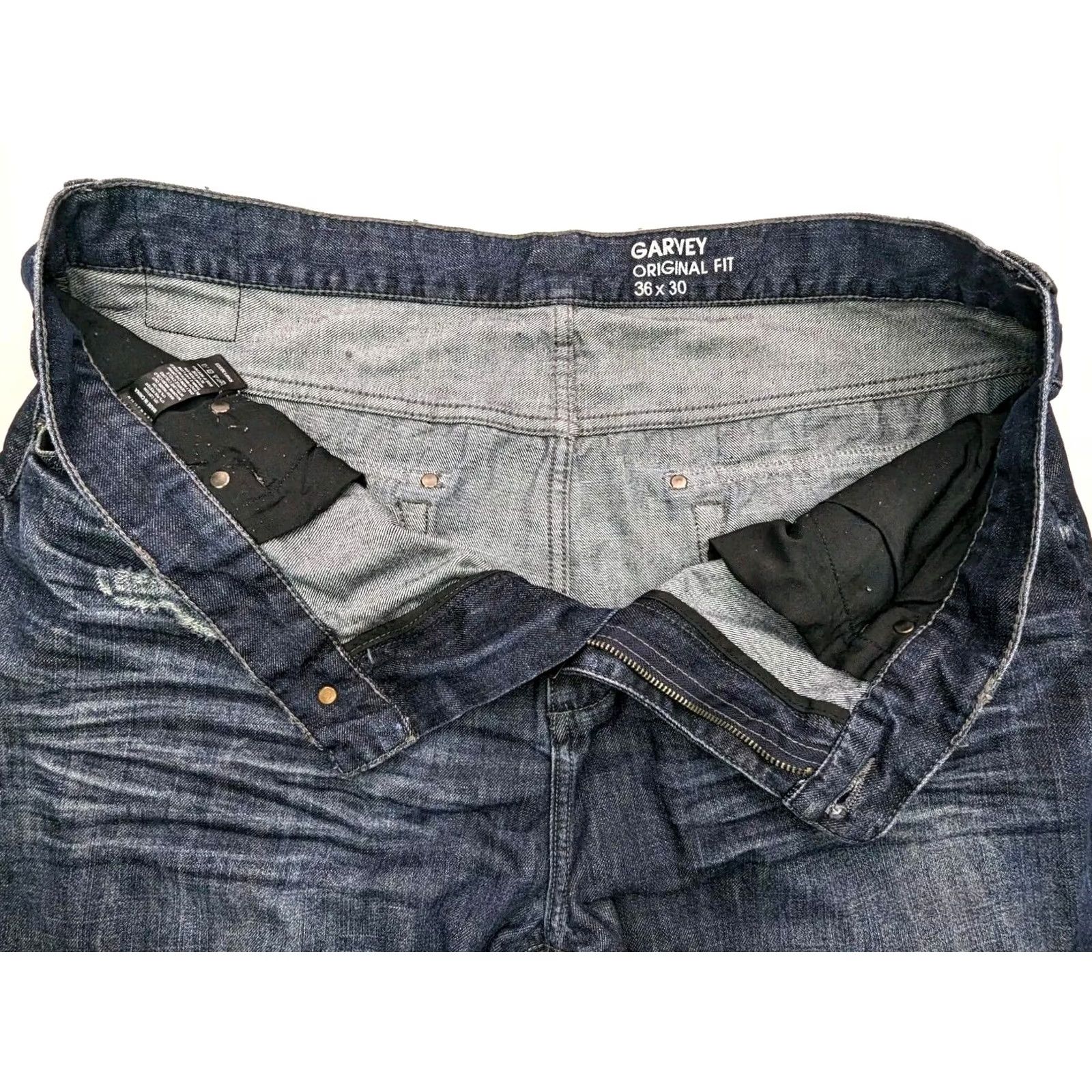 Sean John Sean John Garvey Original Fit Jeans 36x30 38x30 Dark Wash Denim 5-Pocket Relaxed Men Baggy Streetwear Hip Hop Y2K Logo Vintage- none Size US 38 / EU 54 - 6 Thumbnail