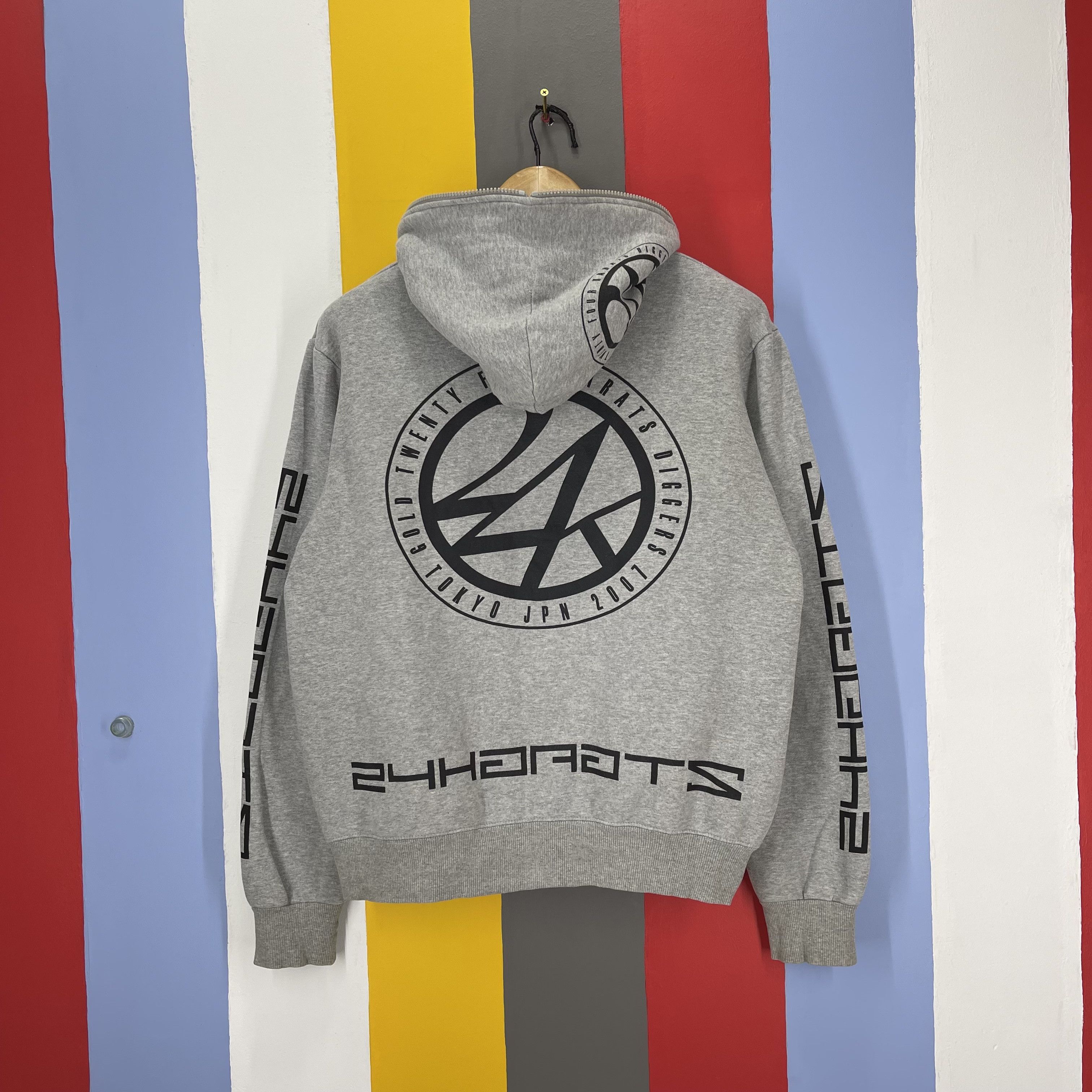Japanese Brand 24 KARAT GOLD DIGGERS Zipper Hoodie #1294/AS Size US M / EU 48-50 / 2 - 1 Thumbnail