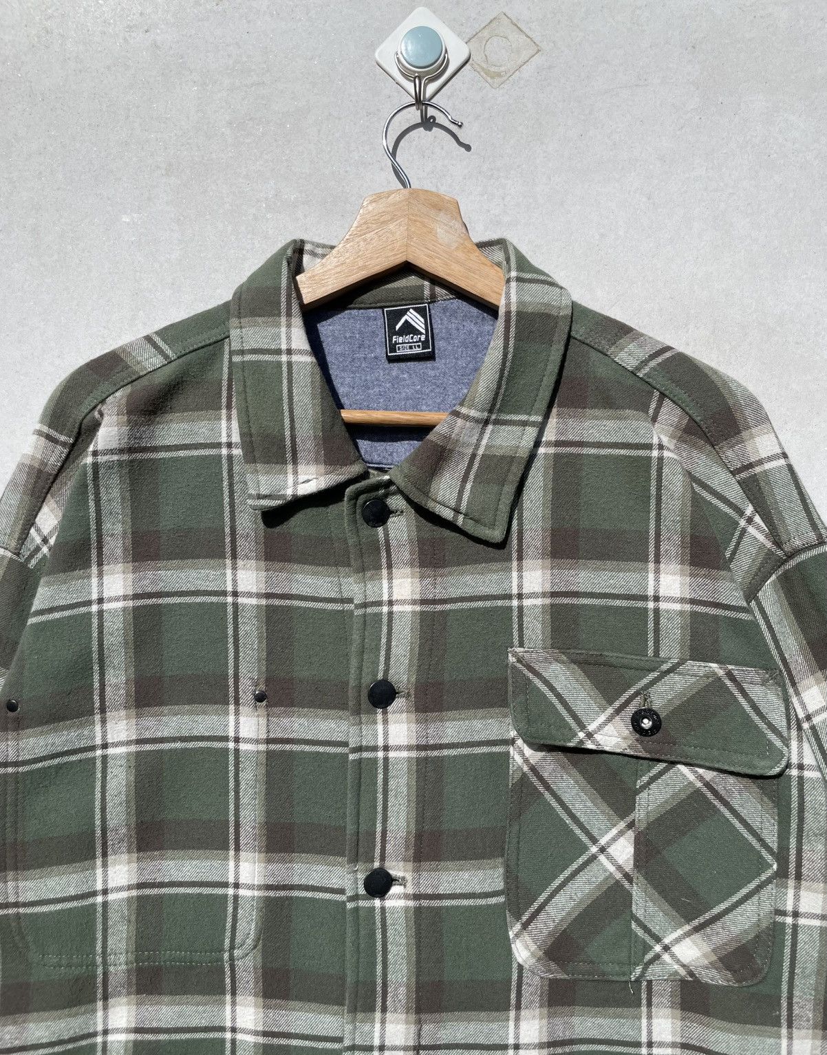 Japanese Brand 🔥Accept Binding Offer🔥 Fieldcore Plaid Worker Chore Flannel Size US L / EU 52-54 / 3 - 4 Thumbnail