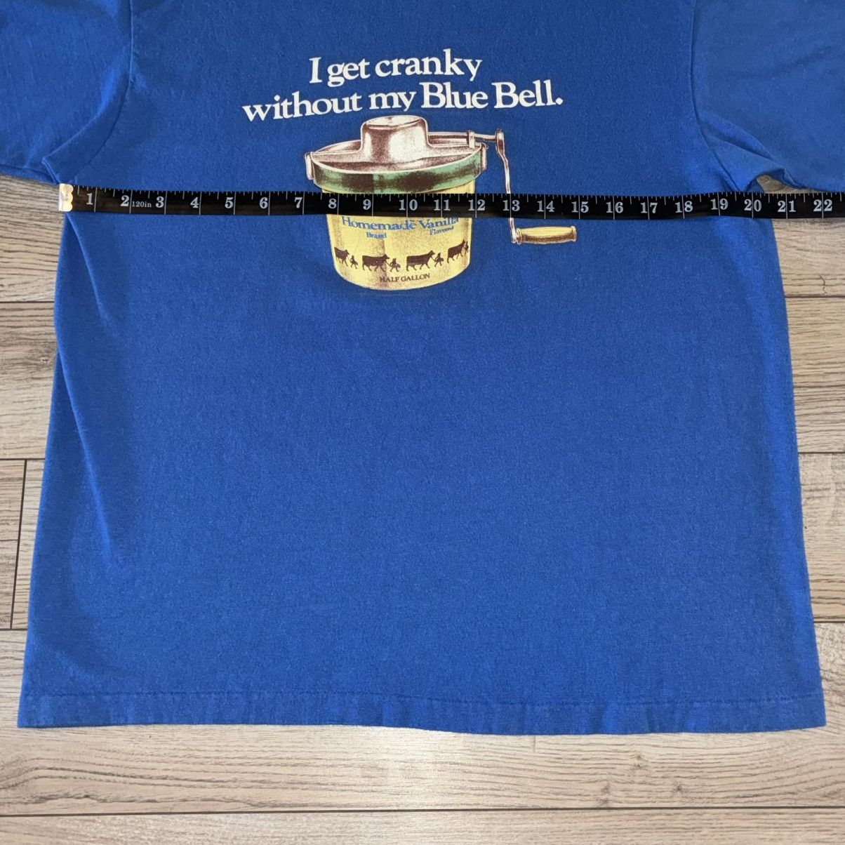 Hanes 80s Blue Bell Ice Cream promo tee shirt Size US M / EU 48-50 / 2 - 4 Thumbnail