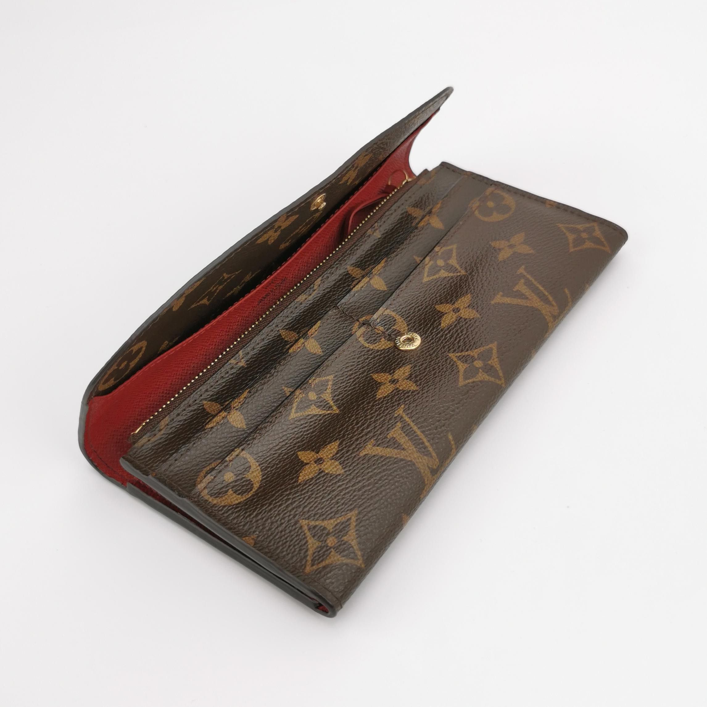 Louis Vuitton Louis Vuitton (LV) Emilie leather Monogram print snap walle Size ONE SIZE - 5 Thumbnail