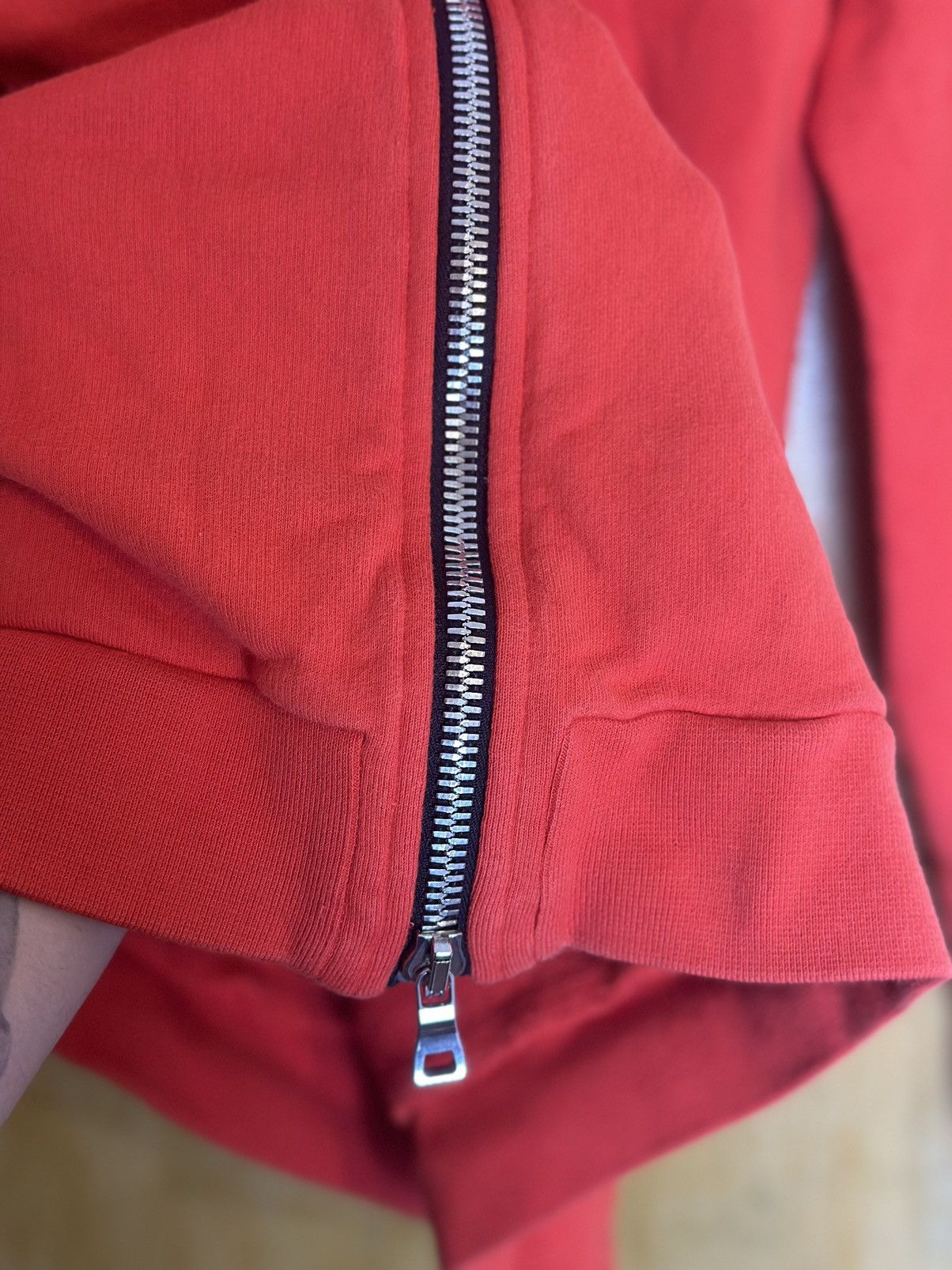 Balmain Red Pullover Zip Hoodie Size US L / EU 52-54 / 3 - 5 Thumbnail