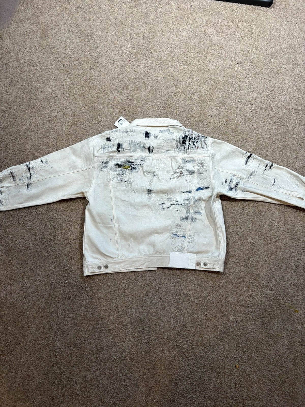 Maison Margiela × Supreme Supreme x Maison Margiela Selvedge Jacket (White) Size US L / EU 52-54 / 3 - 3 Thumbnail