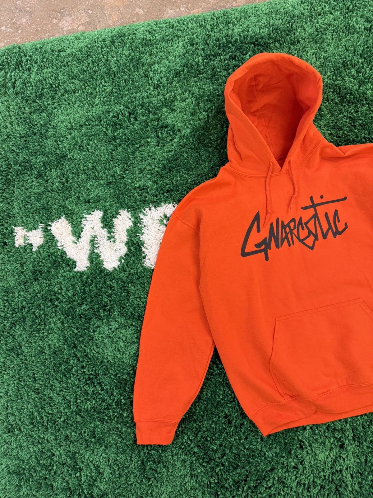 Gnarcotic Gnarcotic Cursive Script Logo Hoodie Orange Sz. Large Gnar Size US L / EU 52-54 / 3 - 2 Thumbnail