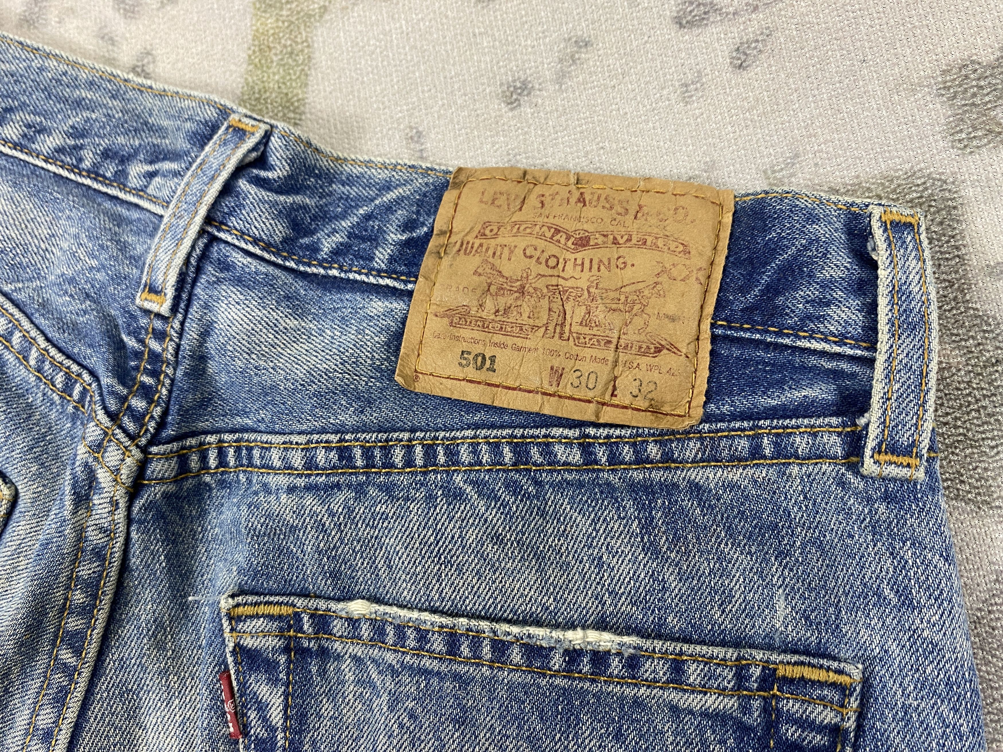 Levi's Faded Blue Vintage Levi's 501 Shorts 29x13.5 Denim- JN3666 Size US 29 - 9 Thumbnail