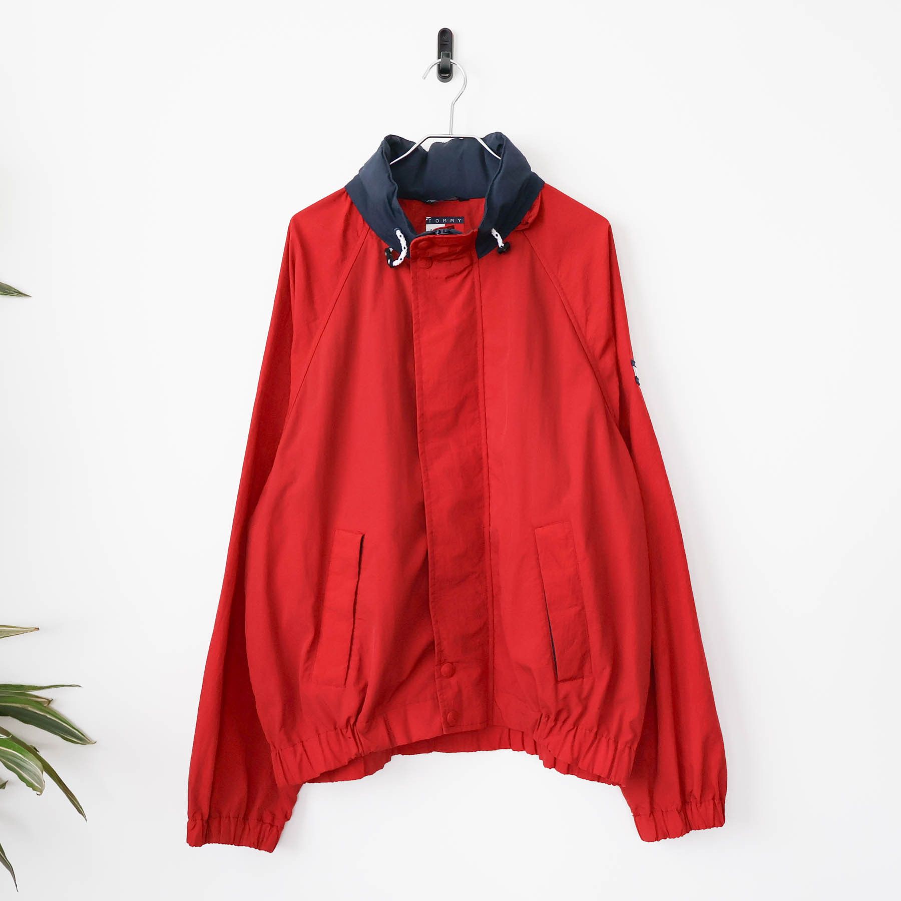 Vintage VTG 90's Tommy Hilfiger Spellout Flag Logo Sailing Jacket Size US L / EU 52-54 / 3 - 4 Thumbnail