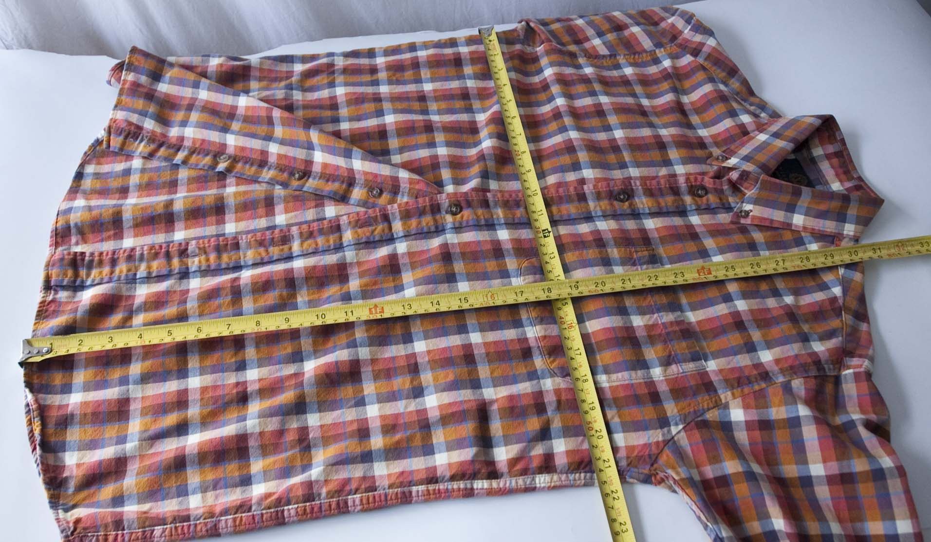 Viyella Viyella Shirt Flannel Size M Orange / Brown Plaid Size US M / EU 48-50 / 2 - 5 Thumbnail