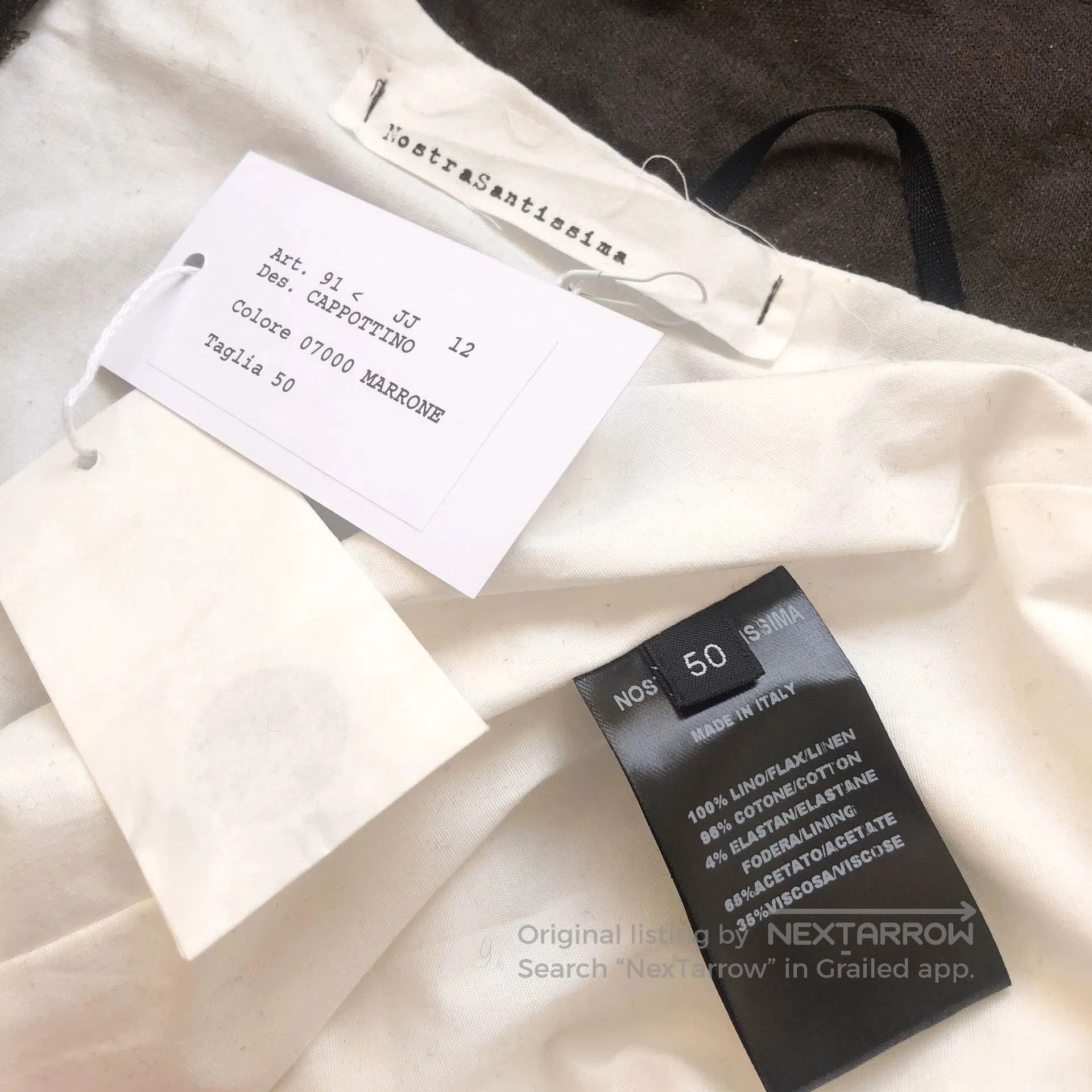 Nostra Santissima NostraSantissima Men's Collarless Irregular Coat. Size US M / EU 48-50 / 2 - 9 Thumbnail