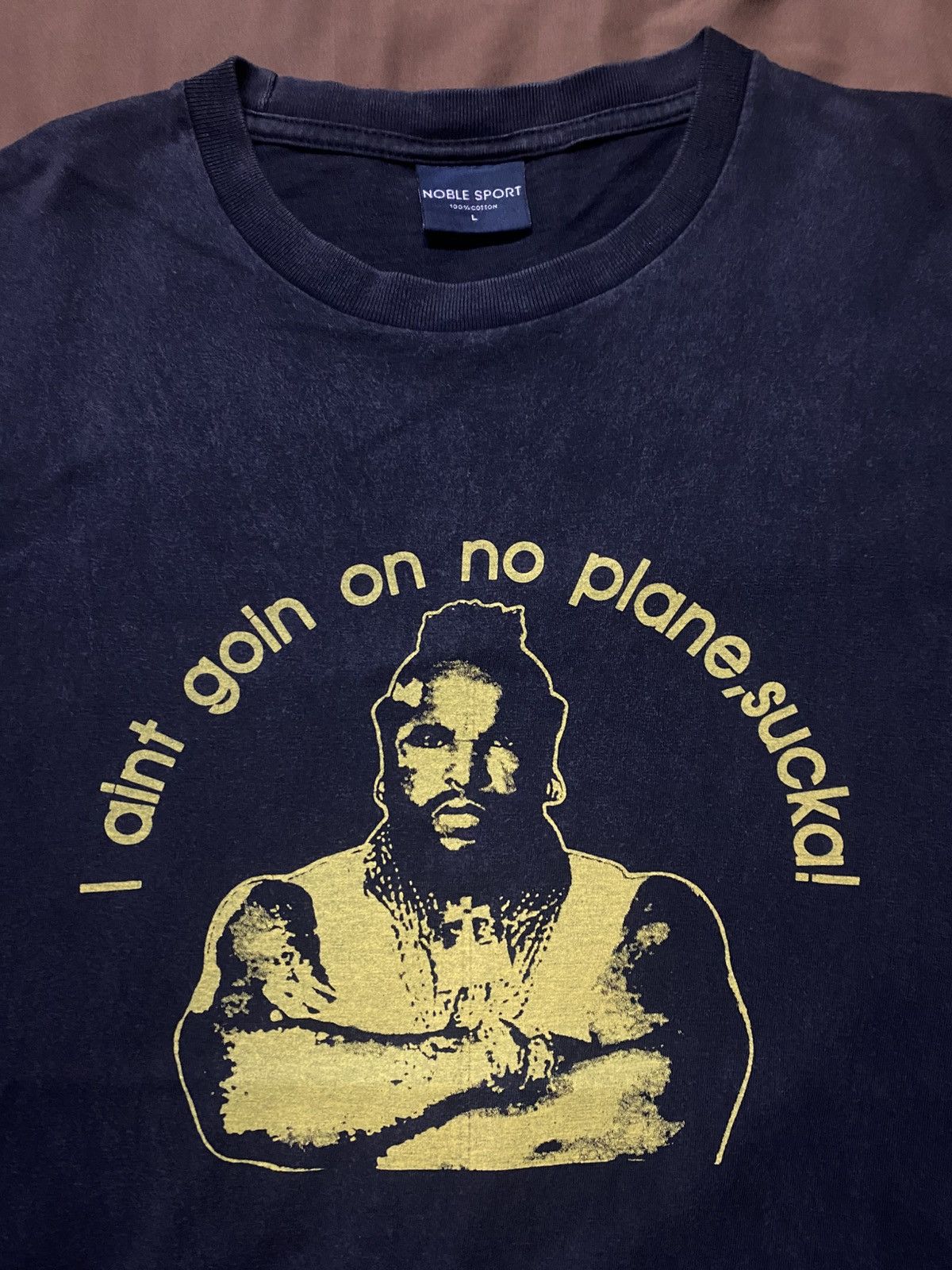 Other Vintage Mr. T I Aint Goin On No Plane Tee Size US L / EU 52-54 / 3 - 3 Thumbnail