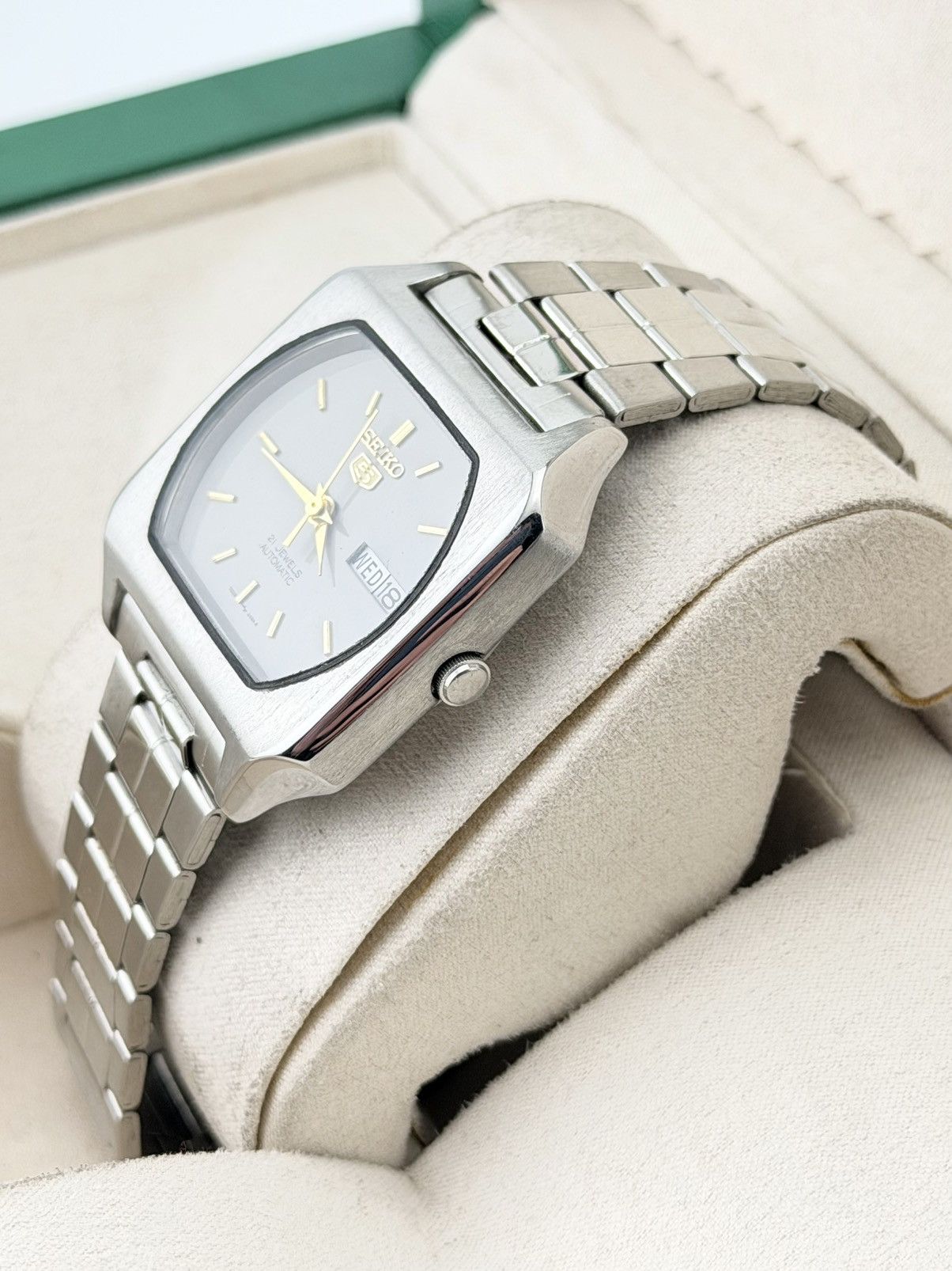 Seiko Seiko 5 Vintage Watch Automatic Gray Dial Size 36 - 5 Thumbnail