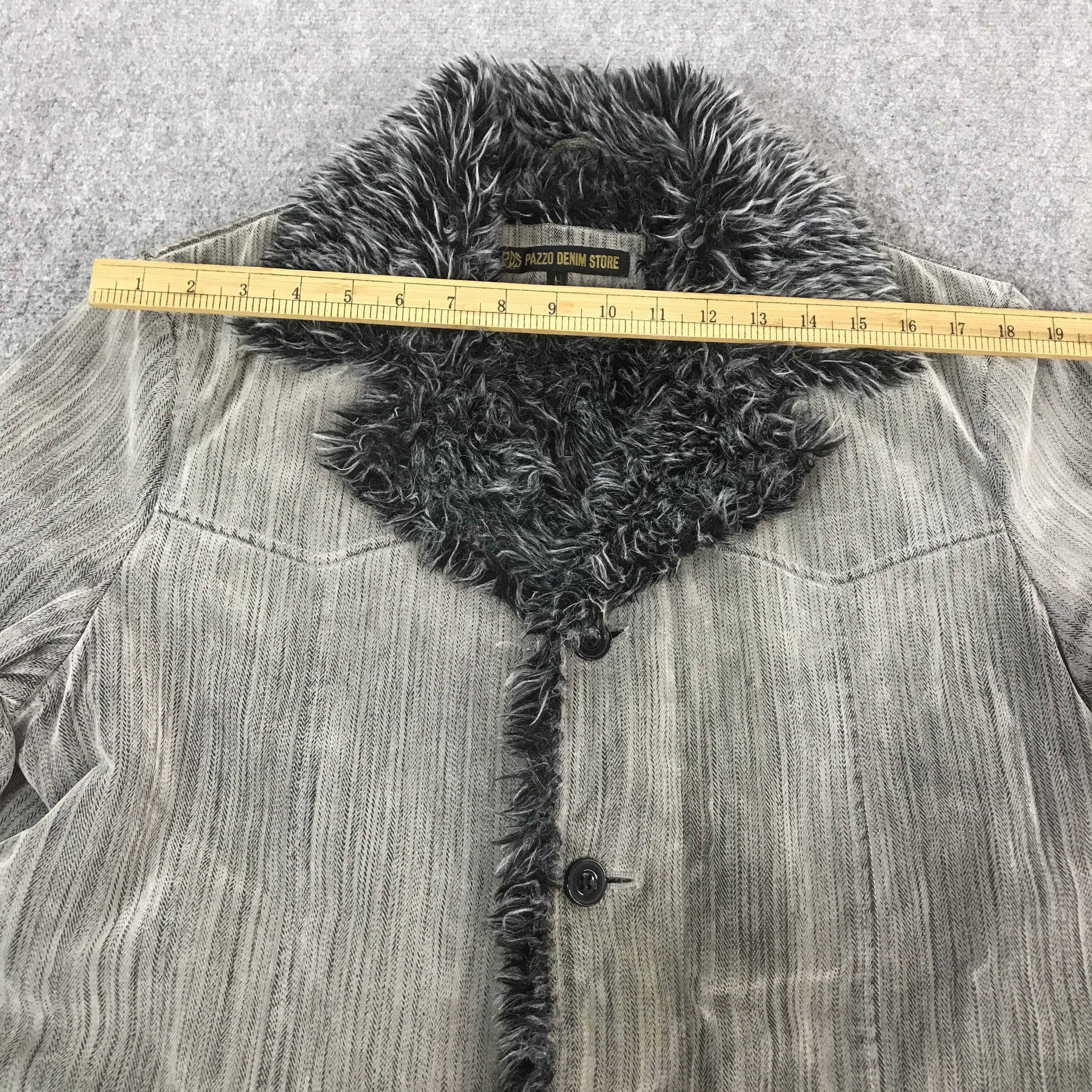 Pazzo pazzo denim stores Fur Design jacket K71B5 Size US L / EU 52-54 / 3 - 6 Thumbnail