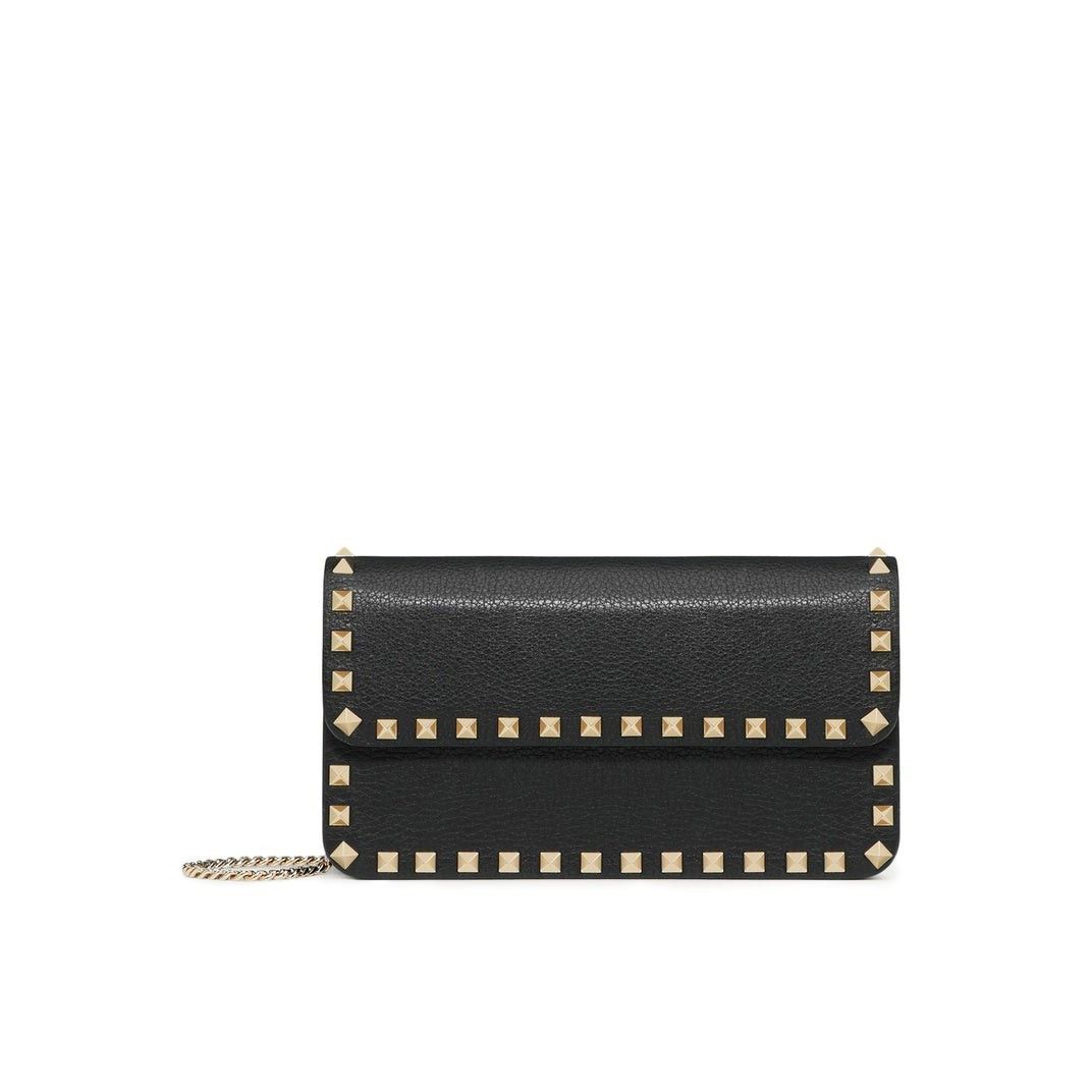 Valentino Garavani Rockstud Small Black Leather Crossbody Ba, Women's