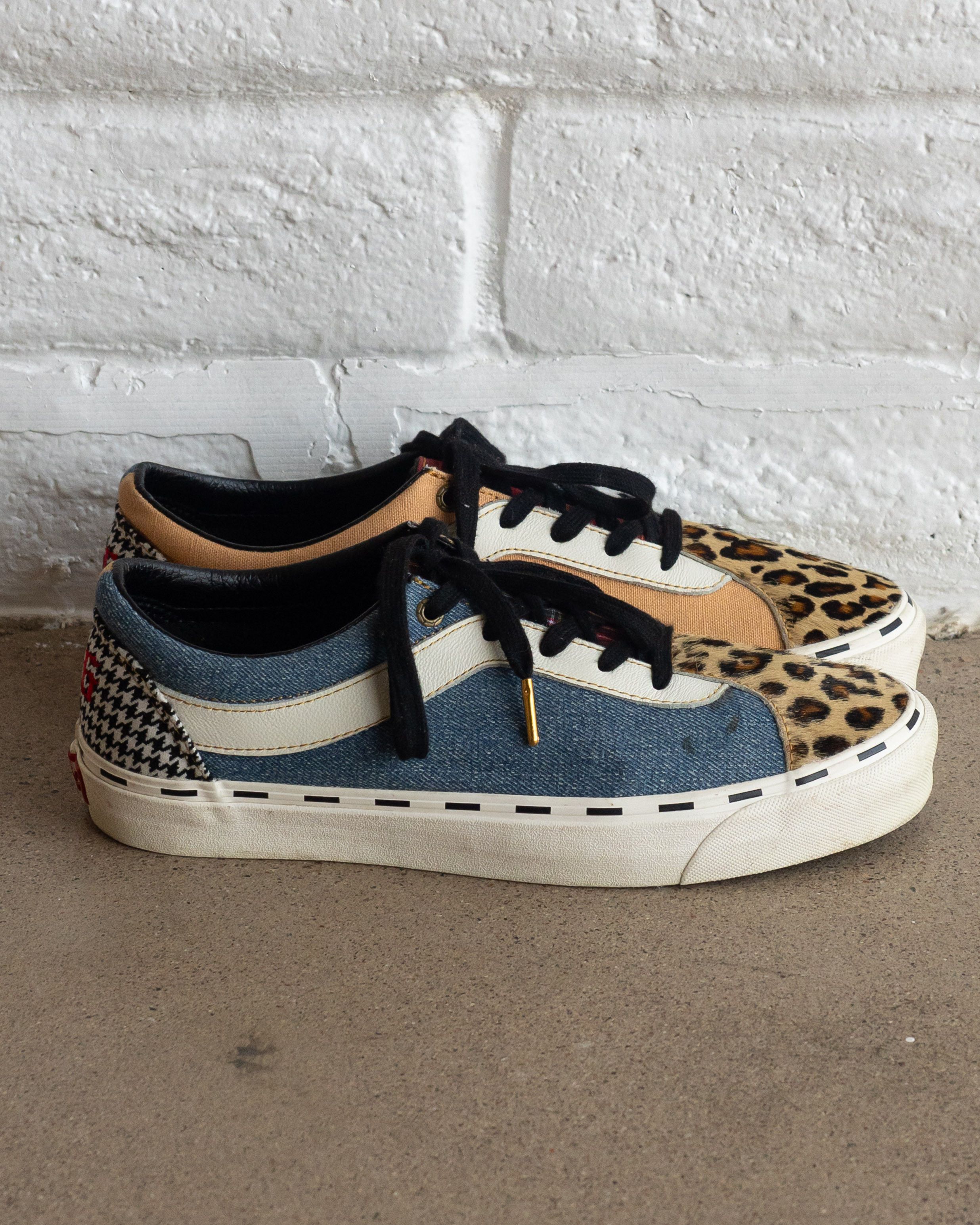 Vans Vans Bold Ni Sneakers Men's 10.5 Leopard Houndstooth Denim Size US 10.5 / EU 43-44 - 3 Thumbnail