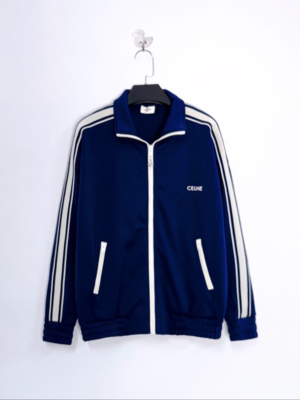 Celine Celine Logo Stripe Track Jacket Size S Size S / US 4 / IT 40 - 1 Thumbnail