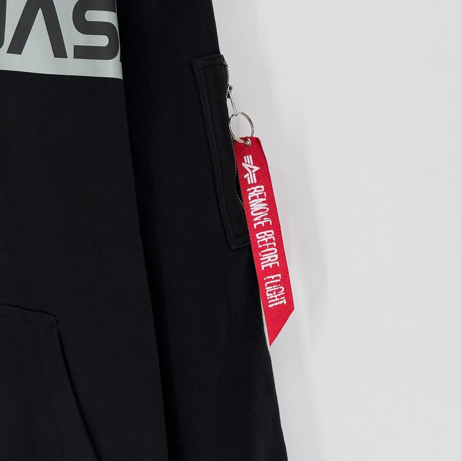 Alpha Industries Alpha Industries NASA Hoodie Pull Tag Black Pullover Mens M Size US M / EU 48-50 / 2 - 7 Thumbnail