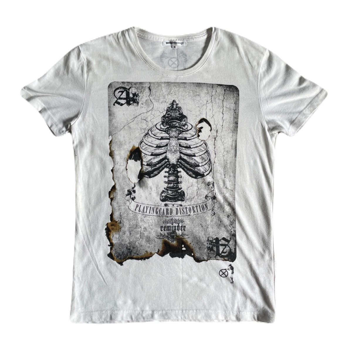 If Six Was Nine 2000s Semanticdesign Vkei Bone Graphic Tee Japanese archive Size US S / EU 44-46 / 1 - 2 Thumbnail