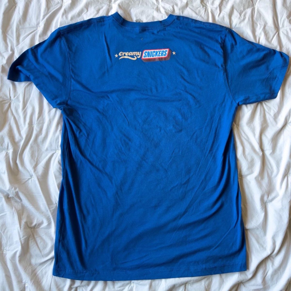 Next Level Apparel Brand New Blue Large Promo Snickers Creamy Does It Shirt Size US L / EU 52-54 / 3 - 2 Thumbnail