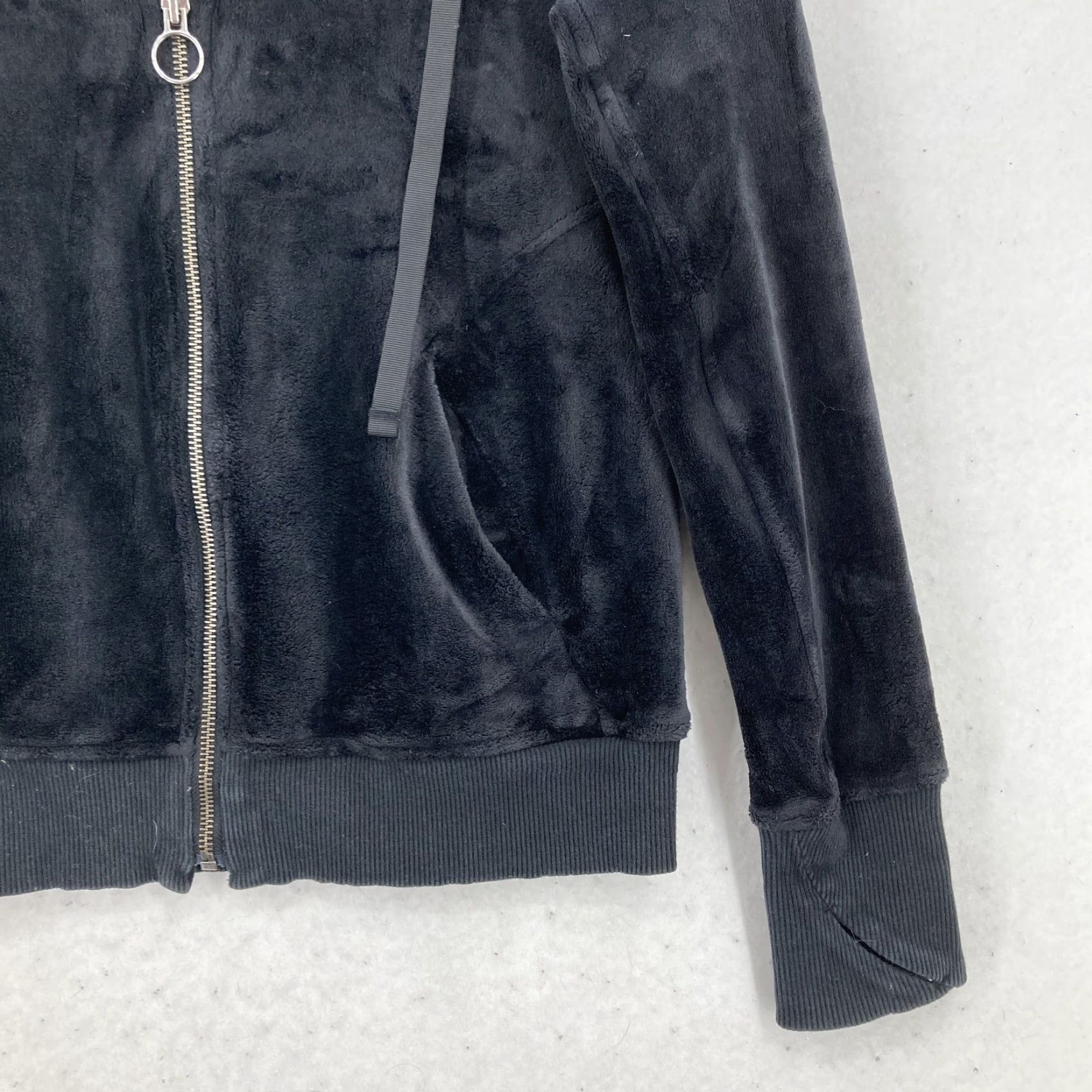 Athleta Athleta Hoodie Womens XS Black Plush Fleece Full Zip Jacket Size XS / US 0-2 / IT 36-38 - 3 Thumbnail