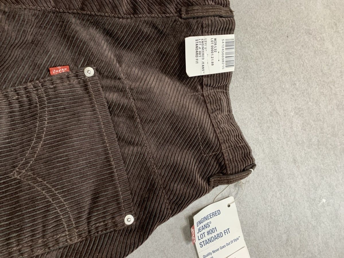 Levi's Vintage Clothing Y2k 00s vintage Deadstock Brown corduroy Levi denim trousers Size US 28 / EU 44 - 5 Thumbnail