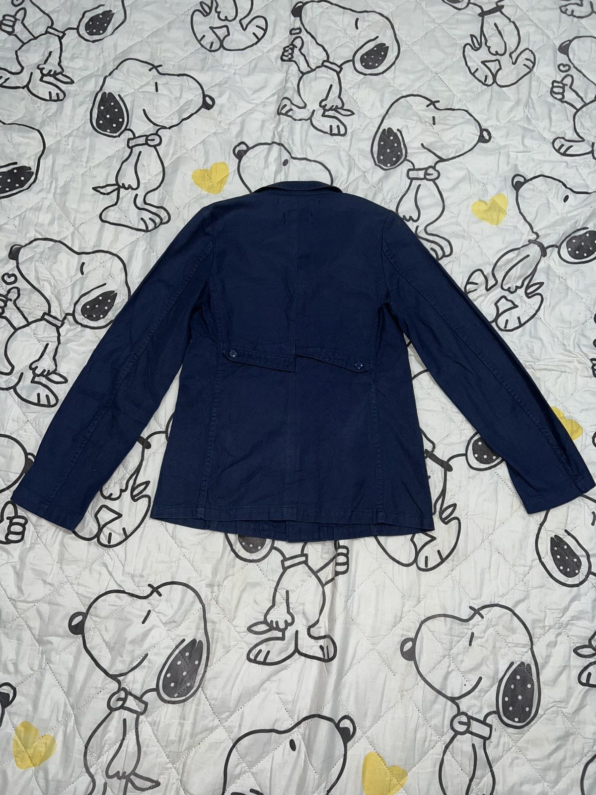 Issey Miyake 1990s Zucca Travail - Adjust Cinch Back HBT French Jacket Size US S / EU 44-46 / 1 - 3 Thumbnail