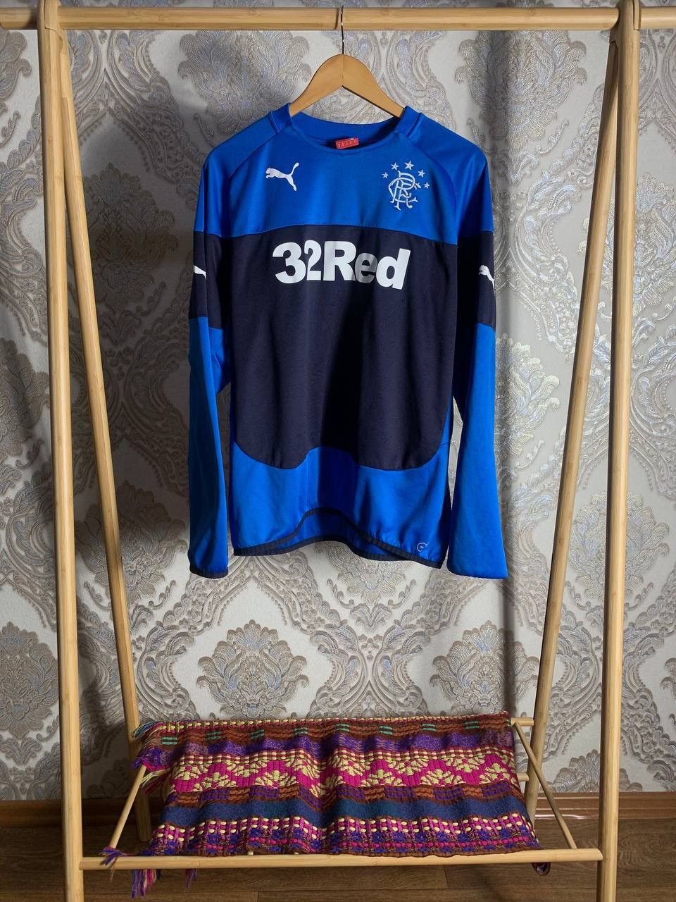 Puma VERY RARE PUMA FC RANGERS SCOTLAND SOCCER JERSEY RETRO BLOKE Size US XL / EU 56 / 4 - 1 Thumbnail