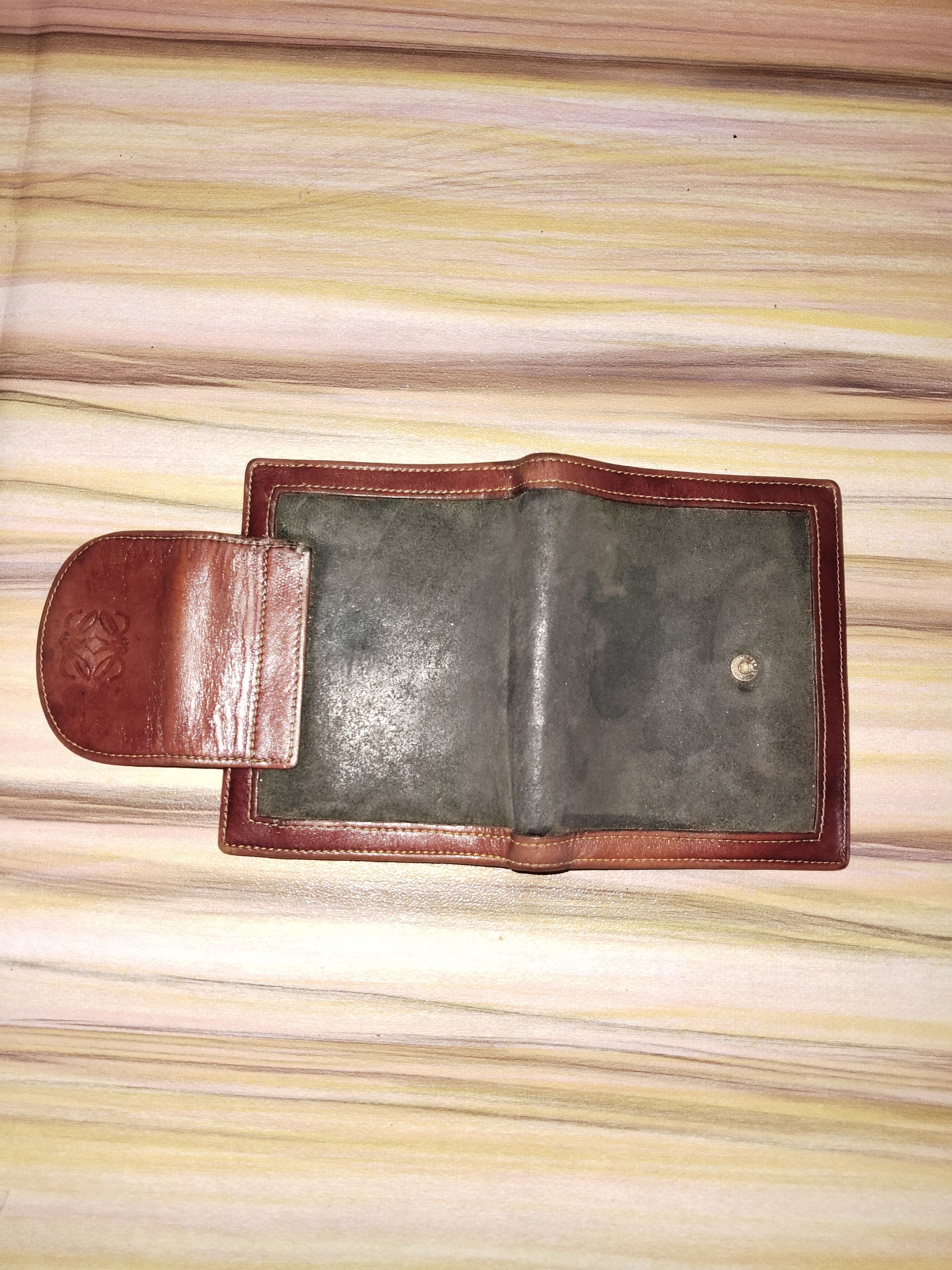 Loewe LOEWE Suede Leather Wallet Size ONE SIZE - 3 Thumbnail